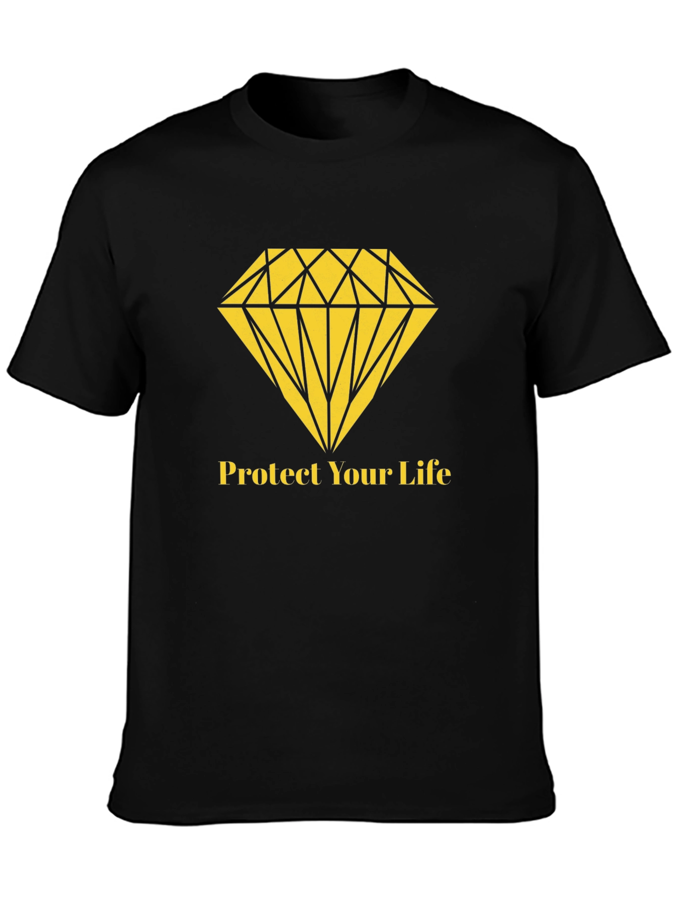 Protect Your Life Diamond Graphic T-Shirt