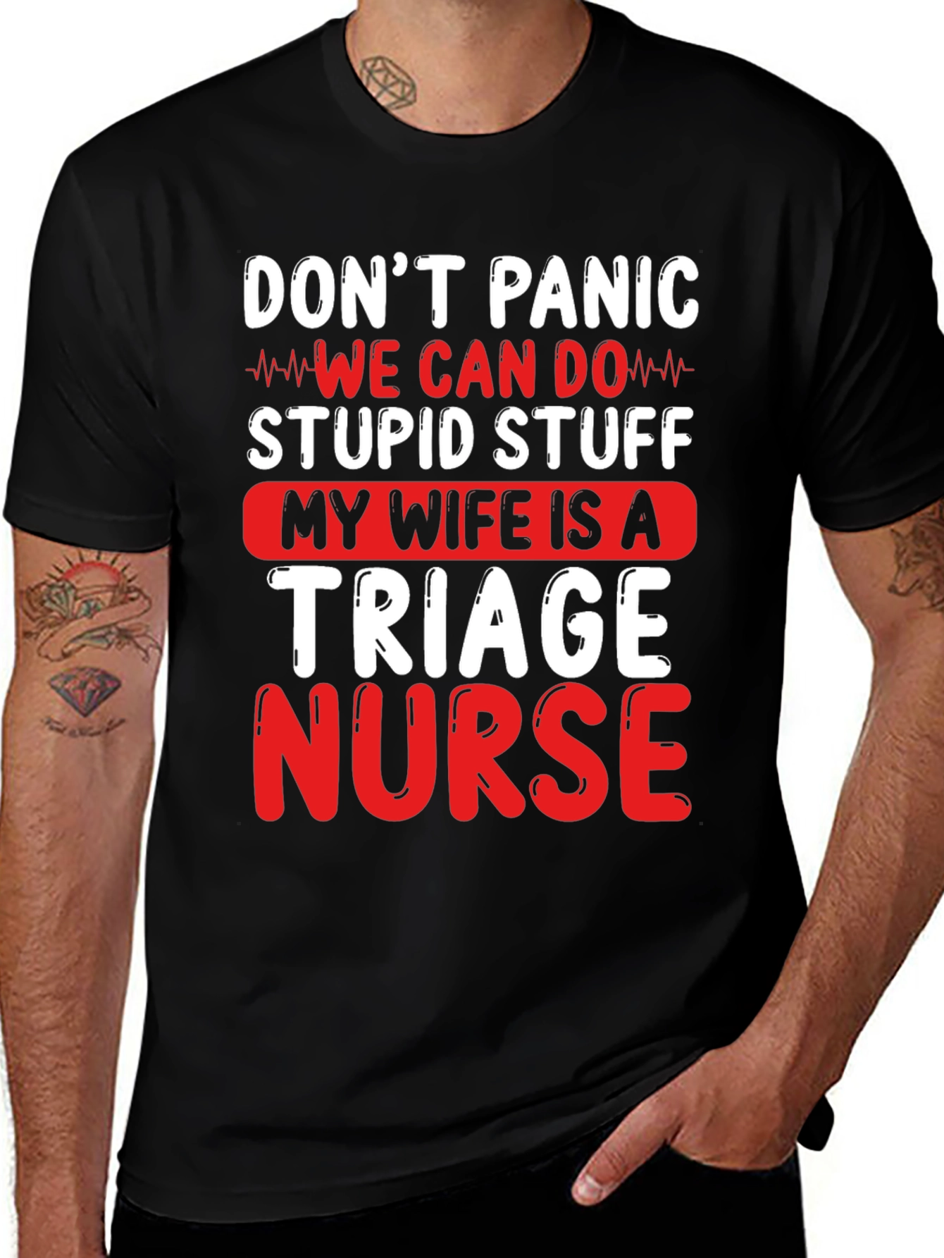 Dont Panic Triage Nurse Graphic Tee