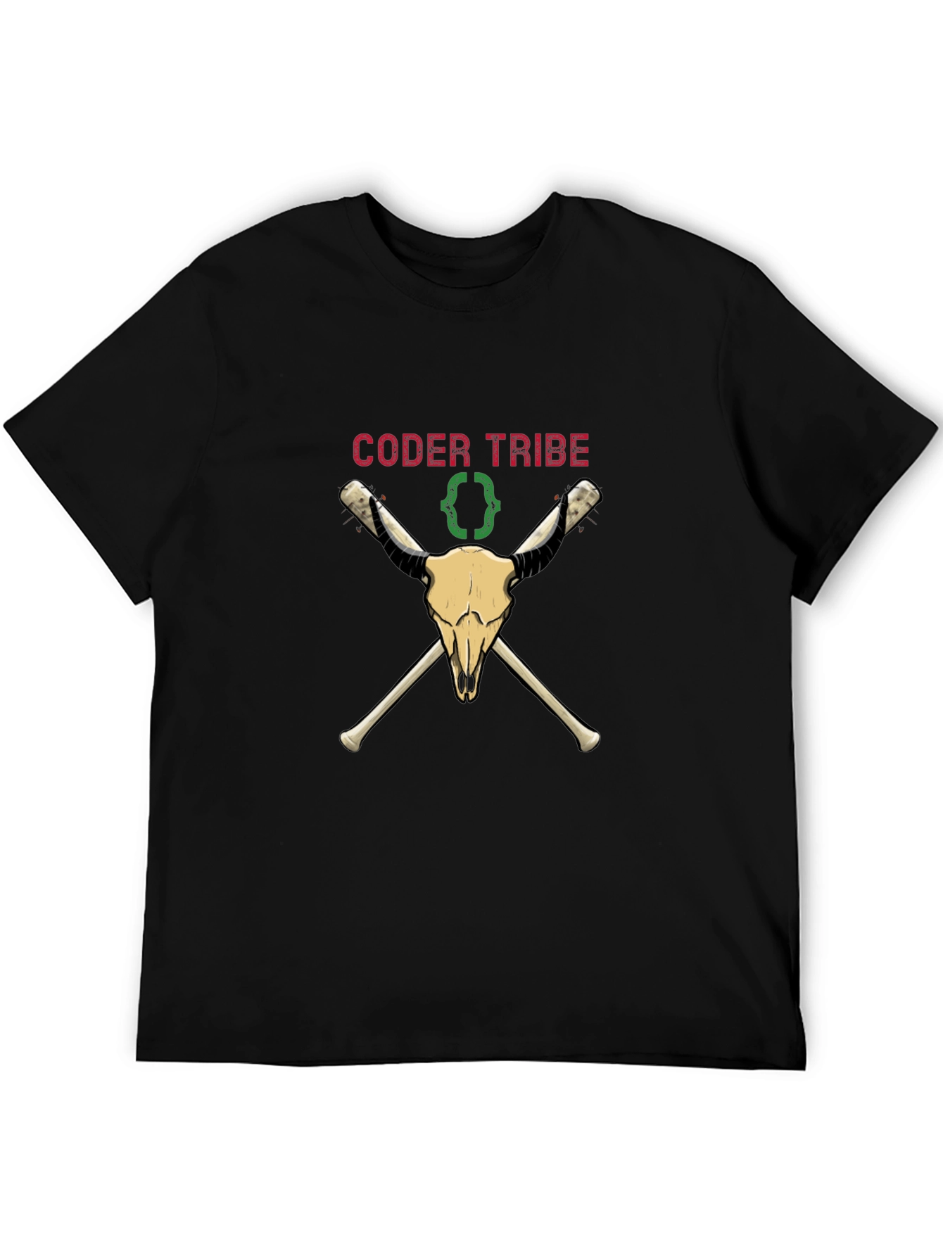 Coder Tribe Skull T-Shirt - Programming Humor Tee