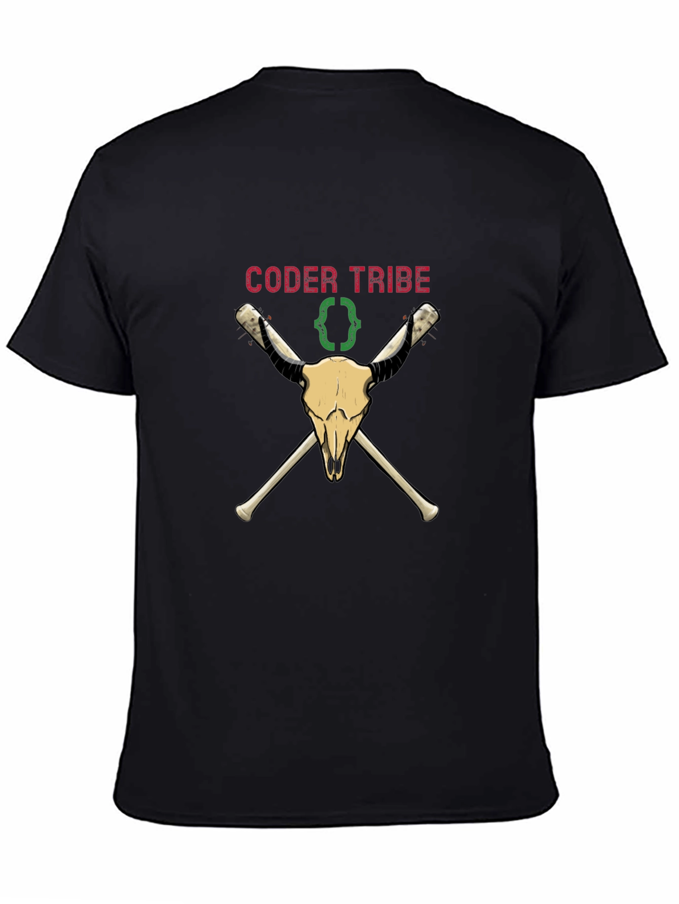 Coder Tribe Skull T-Shirt - Programming Humor Tee