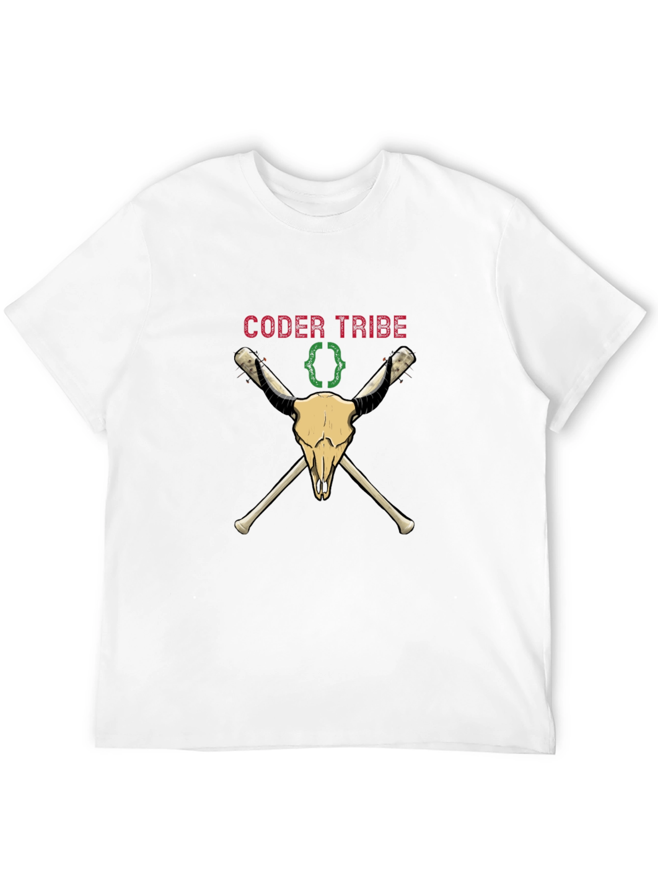 Coder Tribe Skull T-Shirt - Programming Humor Tee