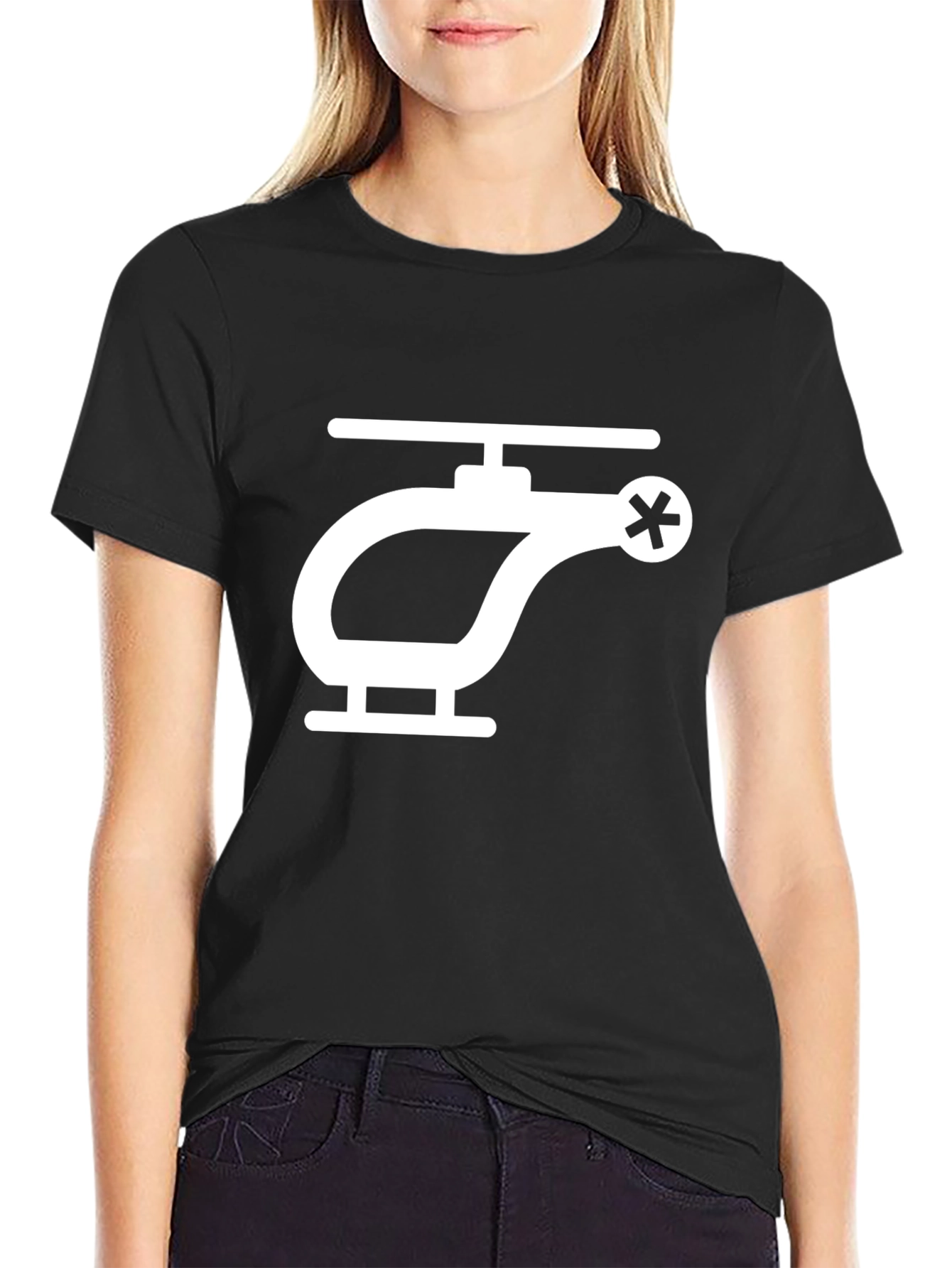 Helicopter Graphic Tee - Unique Design