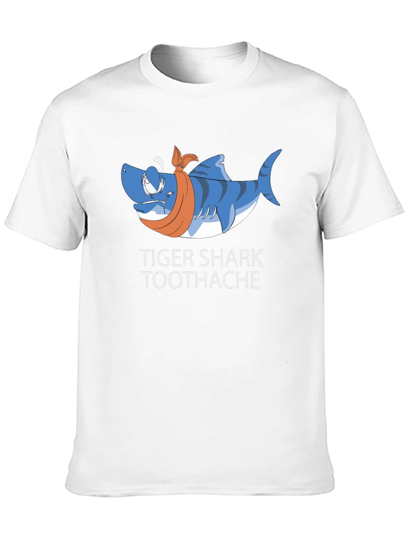Tiger Shark Toothache Black T-Shirt