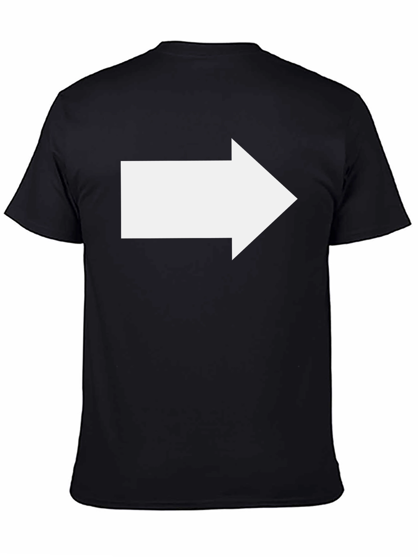 Right Arrow Black T-Shirt - Directional Graphic Tee