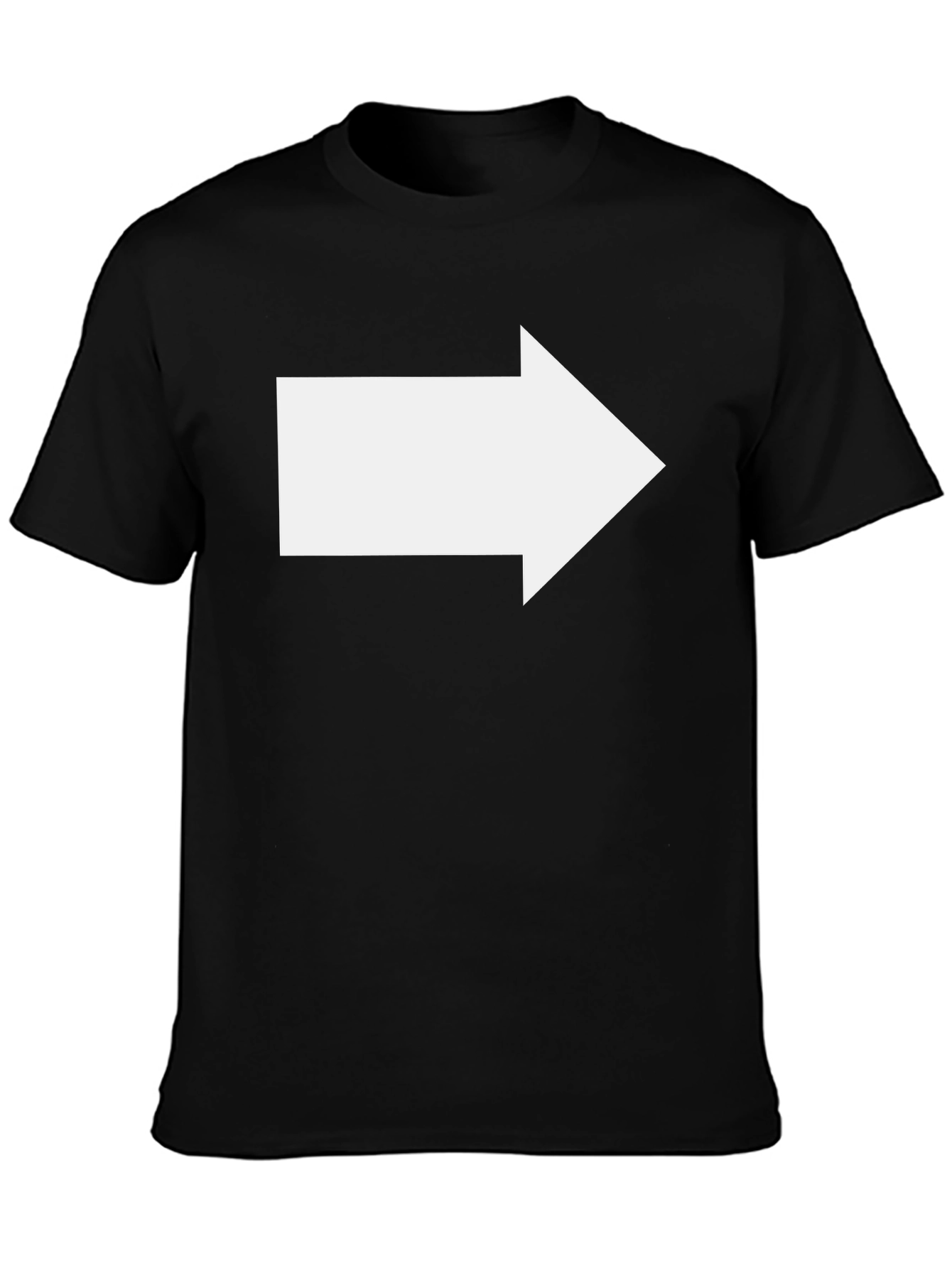 Right Arrow Black T-Shirt - Directional Graphic Tee