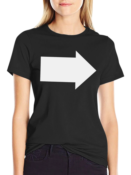 Right Arrow Black T-Shirt - Directional Graphic Tee