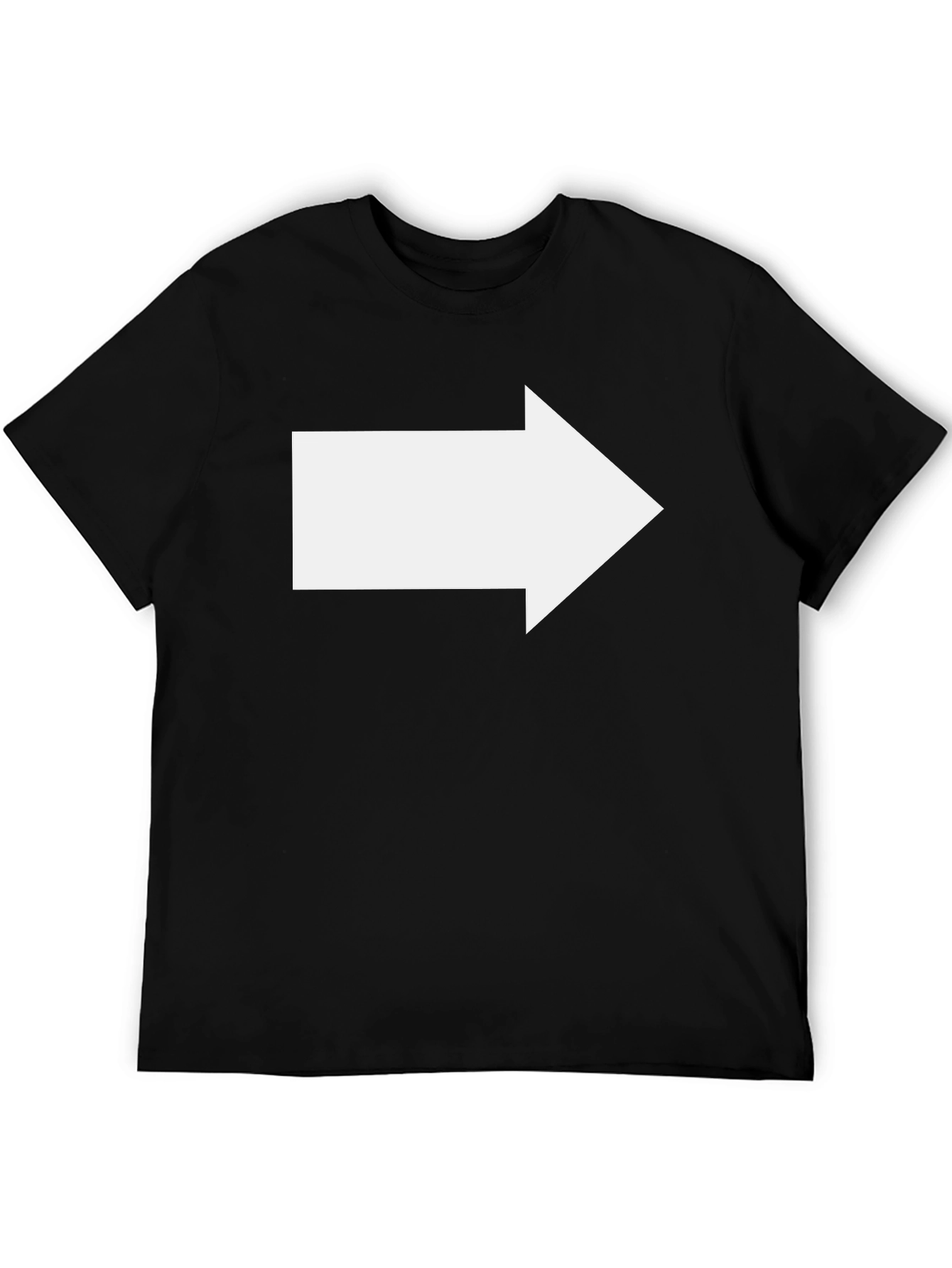 Right Arrow Black T-Shirt - Directional Graphic Tee