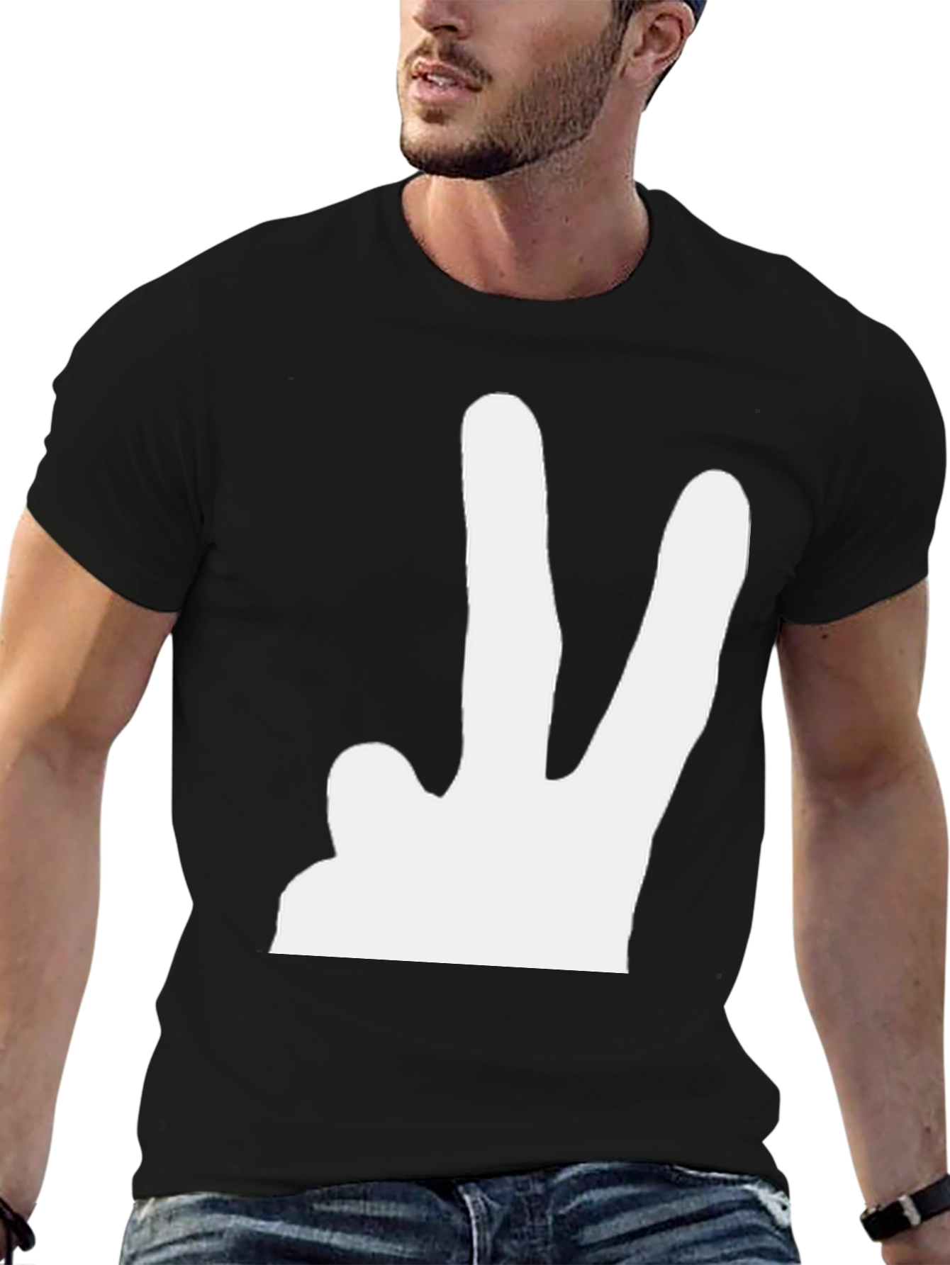 Peace Sign Black T-Shirt