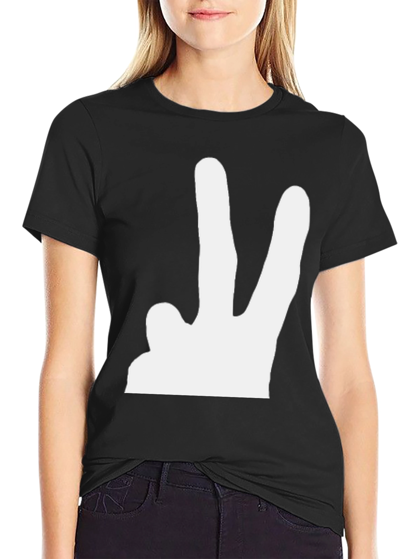 Peace Sign Black T-Shirt