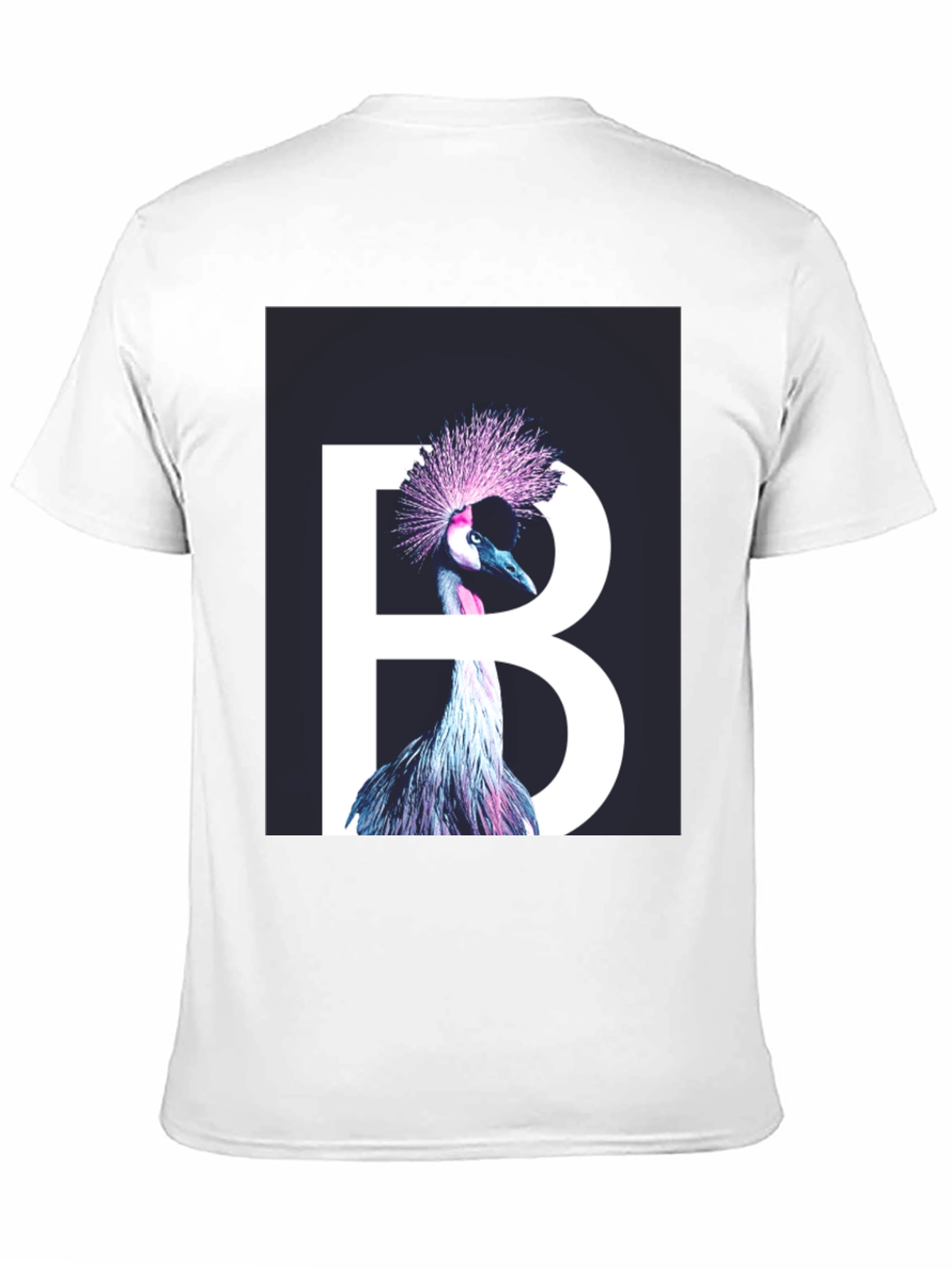 Crowned Crane B T-Shirt - Unique Bird Design