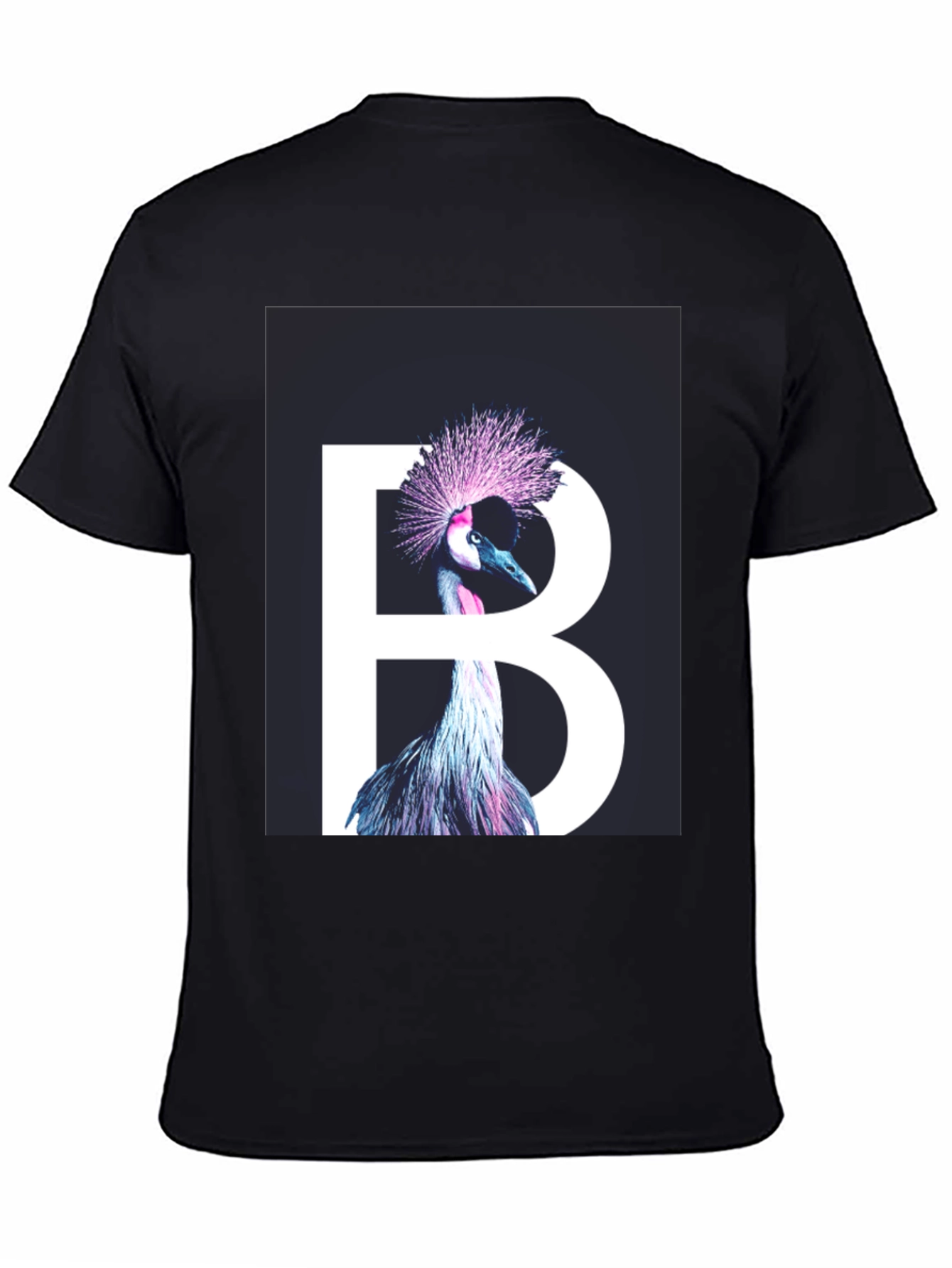 Crowned Crane B T-Shirt - Unique Bird Design