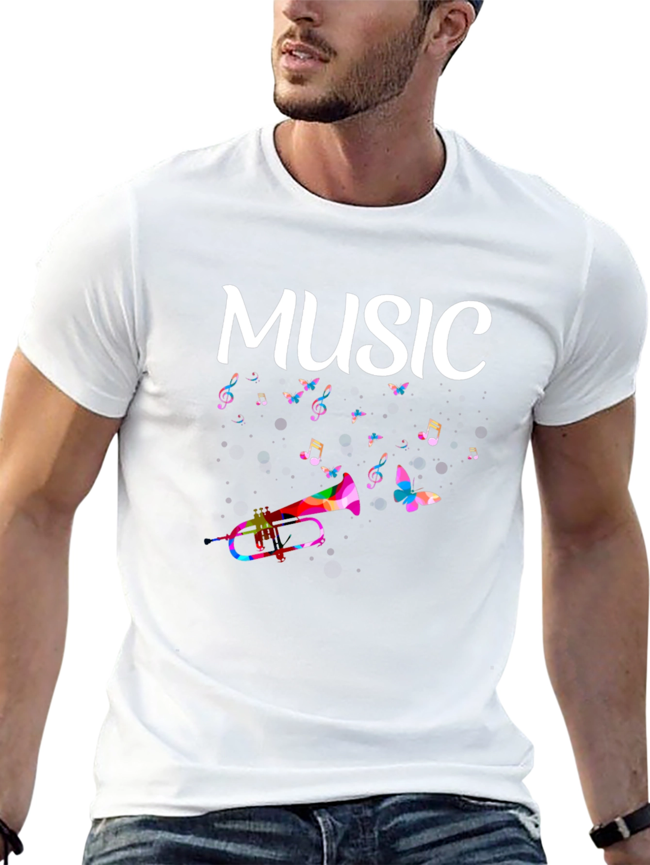 Music Themed Graphic T-Shirt