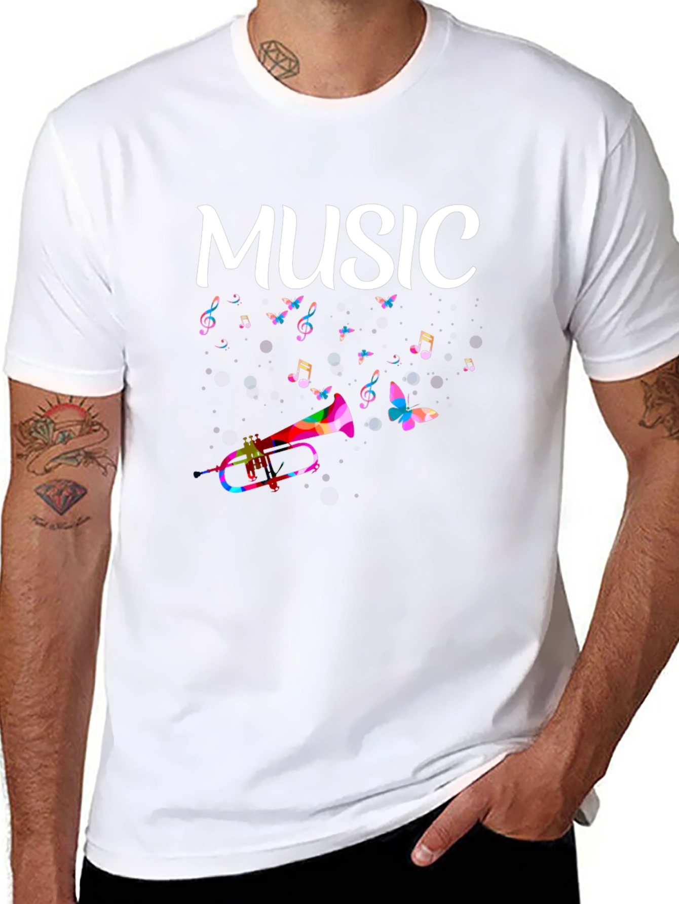 Music Themed Graphic T-Shirt