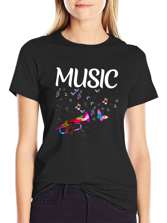 Music Themed Graphic T-Shirt