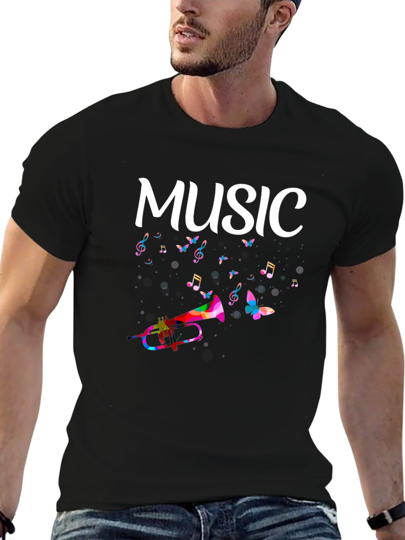Music Themed Graphic T-Shirt