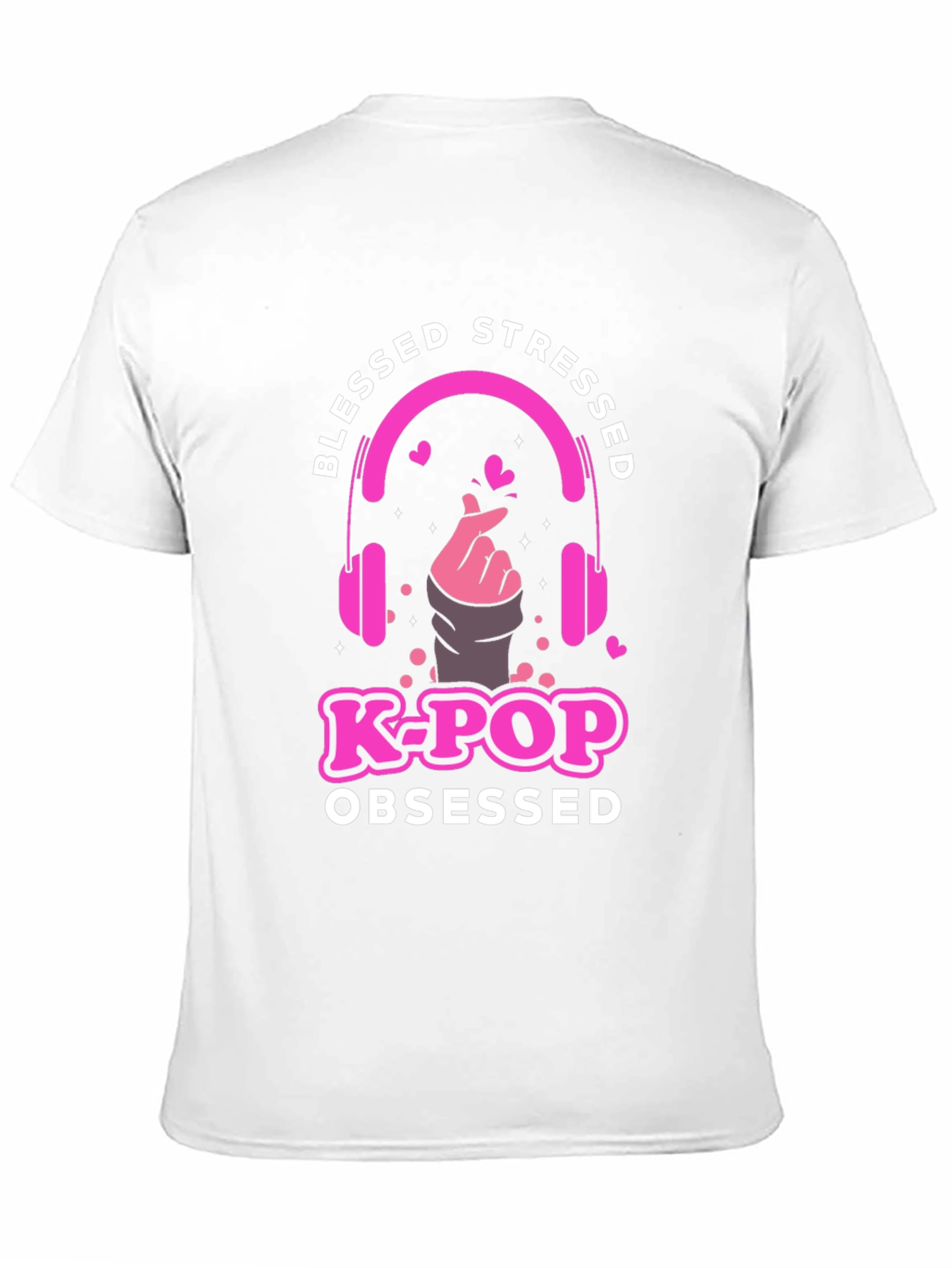 Blessed Stressed K-Pop Obsessed Graphic T-Shirt
