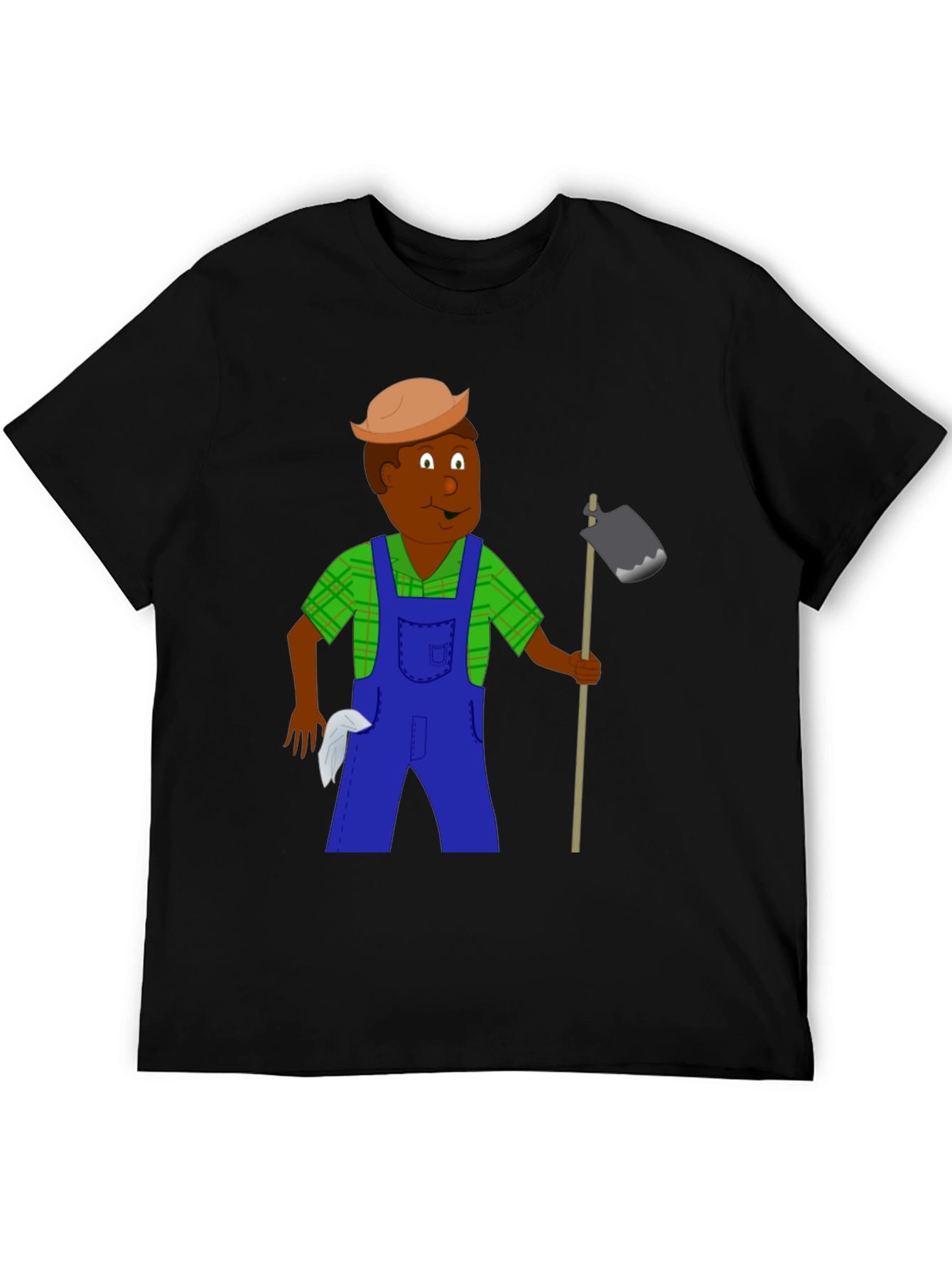 Cartoon Farmer Graphic T-Shirt
