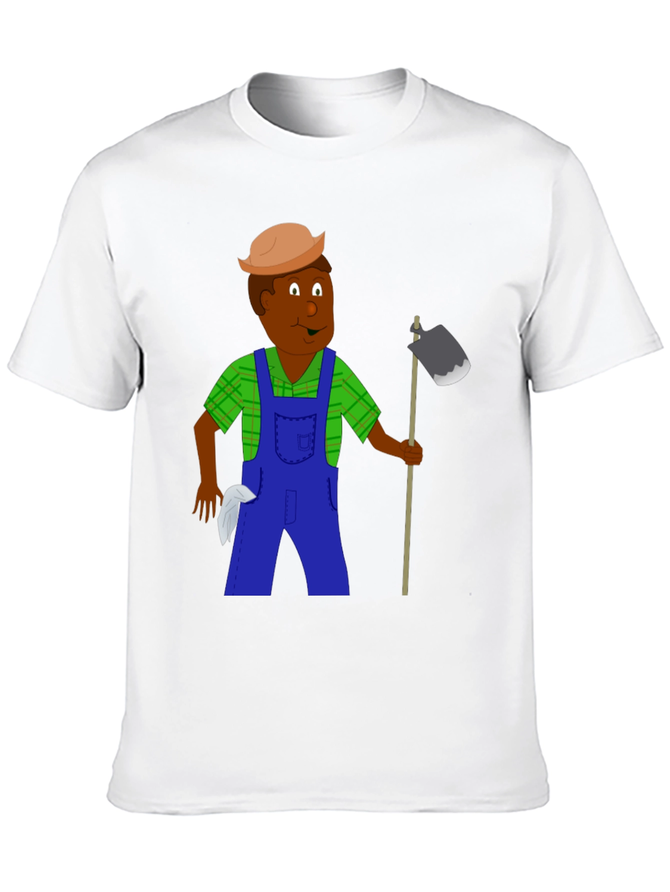 Cartoon Farmer Graphic T-Shirt