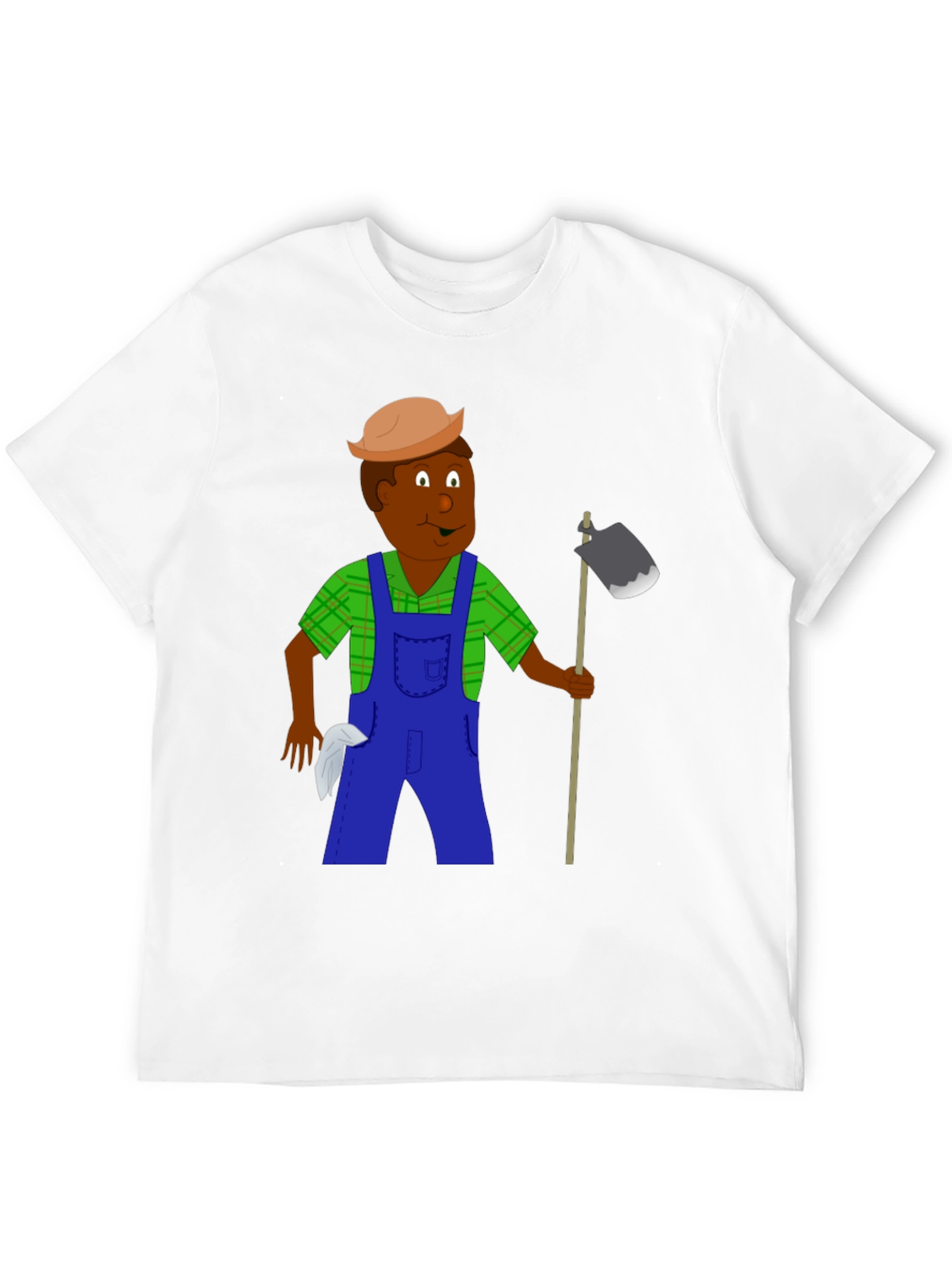 Cartoon Farmer Graphic T-Shirt