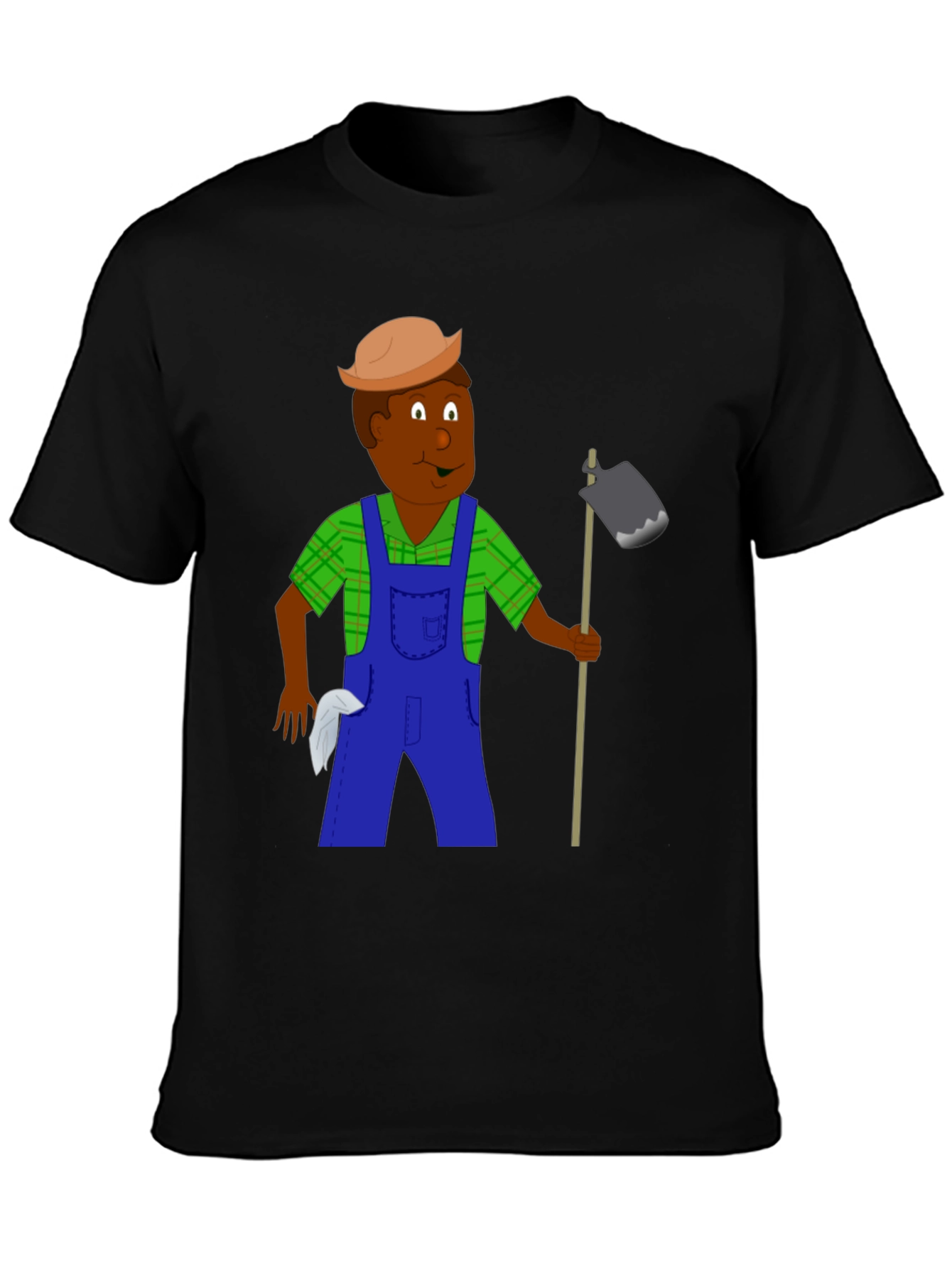 Cartoon Farmer Graphic T-Shirt