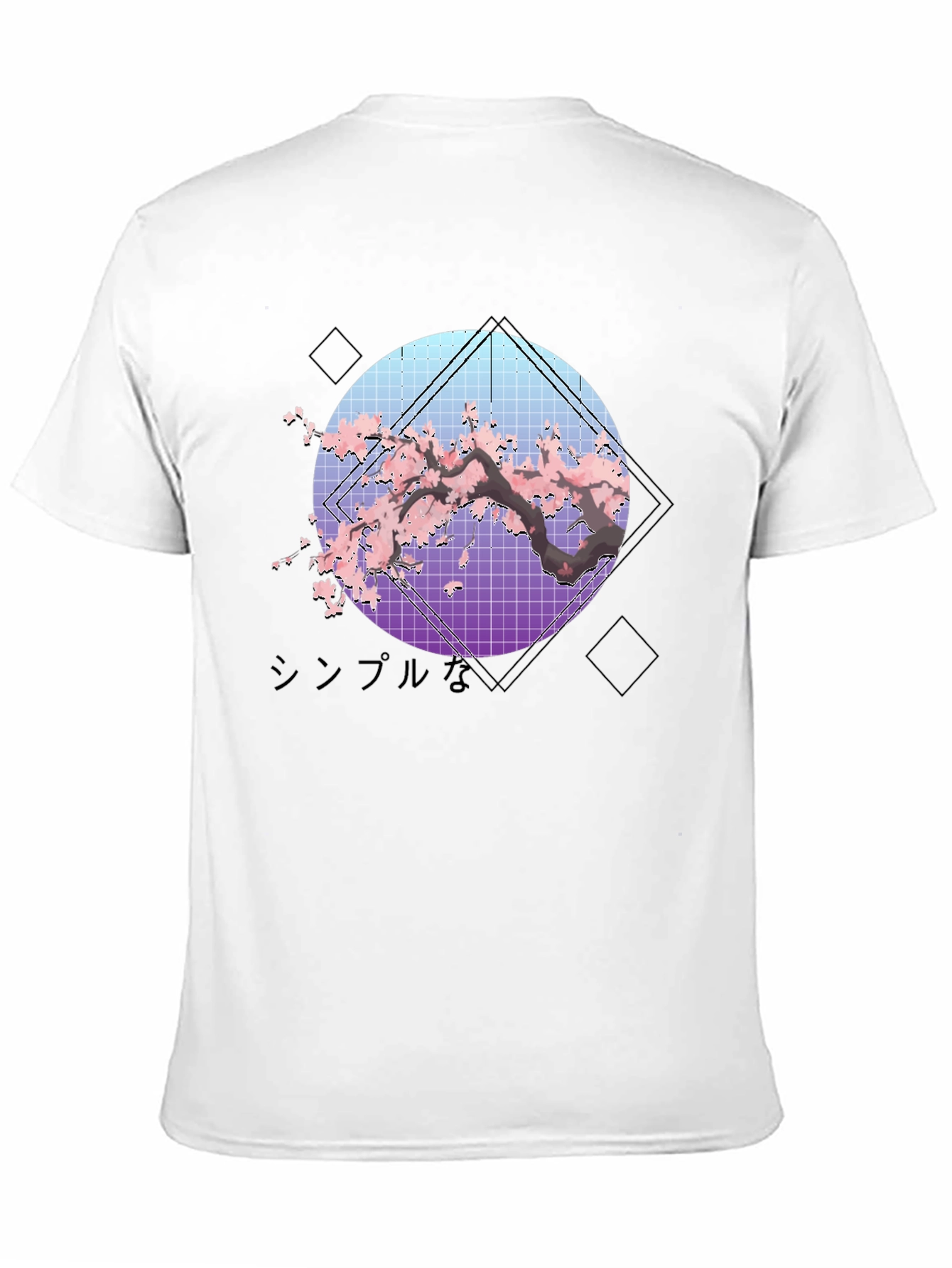 Sakura Tree Graphic Tee - Vaporwave Aesthetic