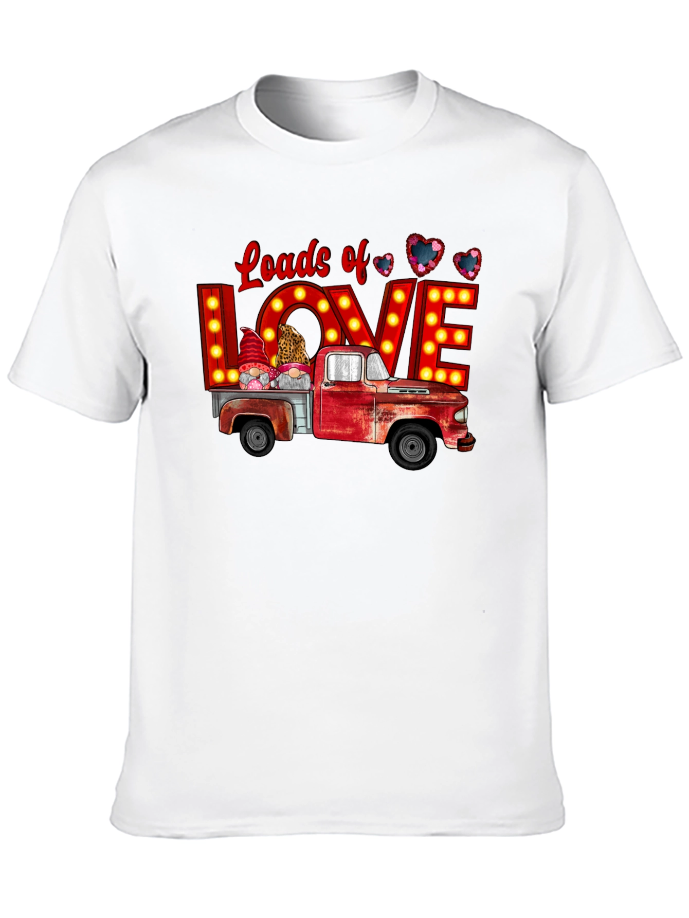 Loads of Love Valentines Truck Graphic Tee