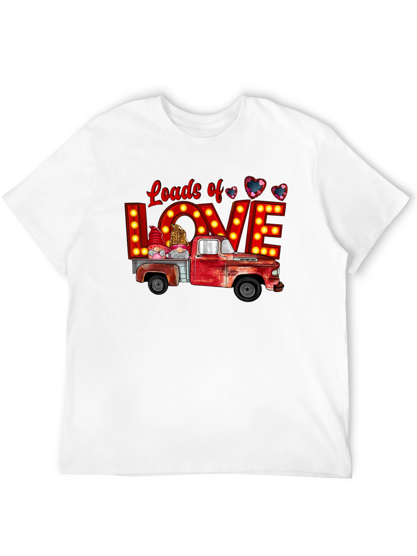 Loads of Love Valentines Truck Graphic Tee