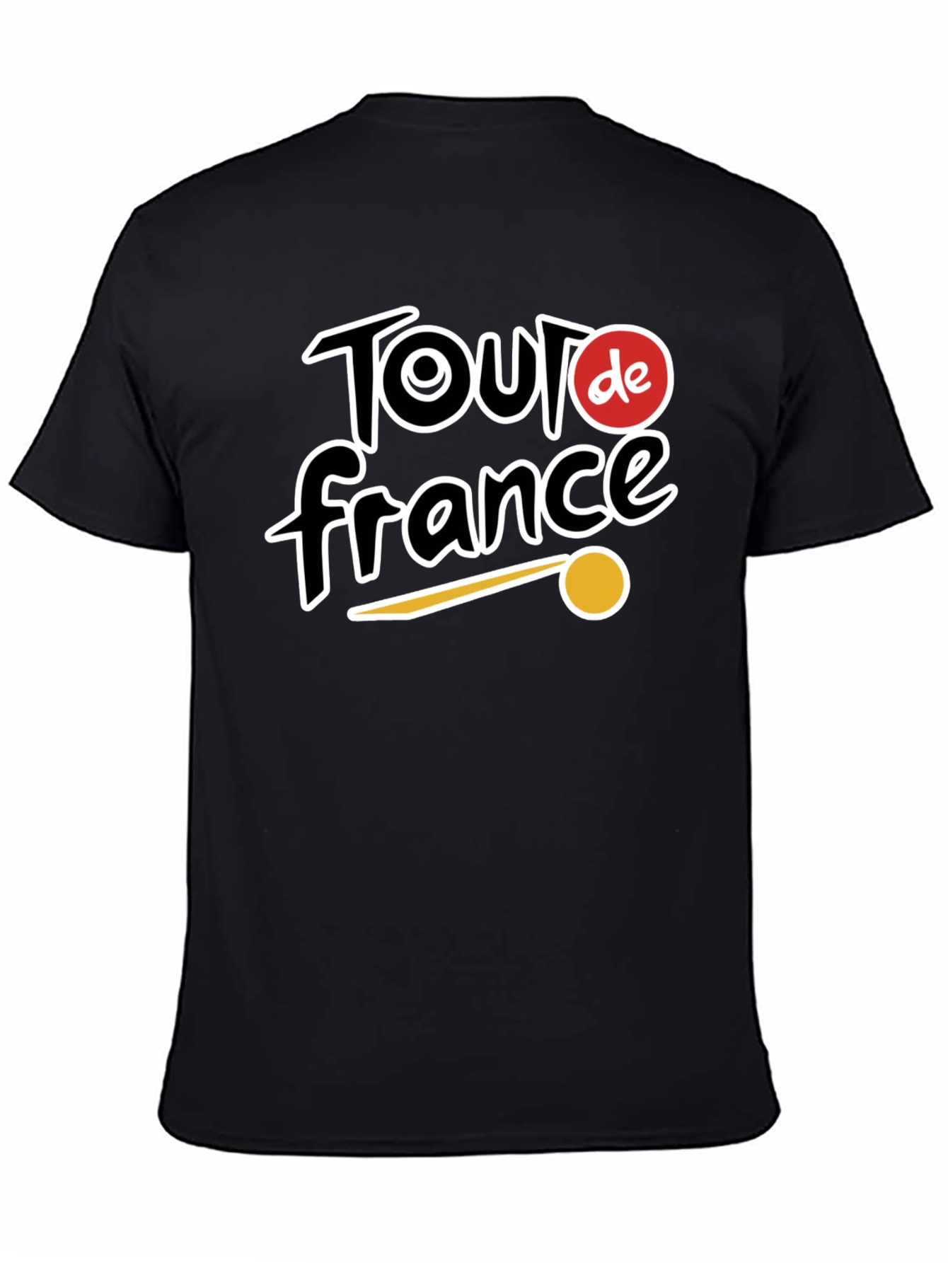 Tour de France Cycling Fan T-Shirt - Black