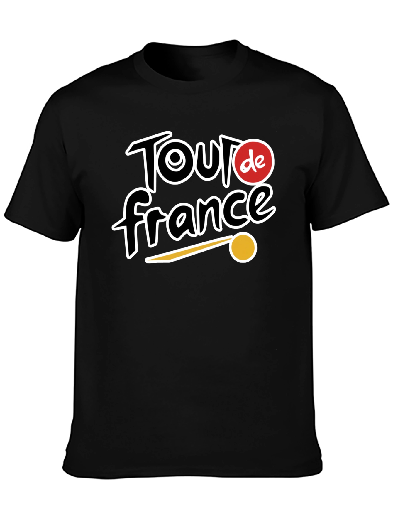 Tour de France Cycling Fan T-Shirt - Black