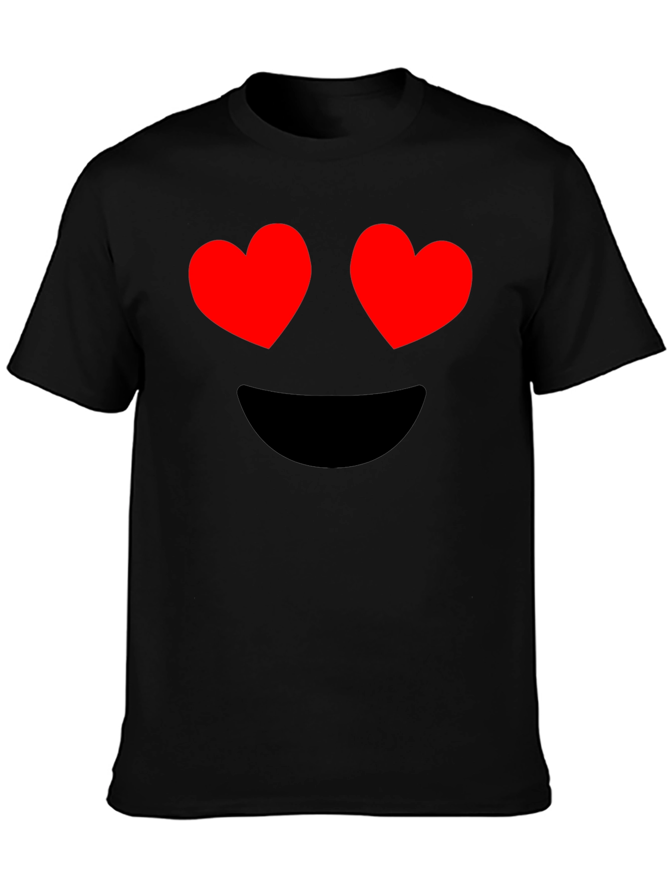 Heart Eyes Emoji Graphic T-Shirt