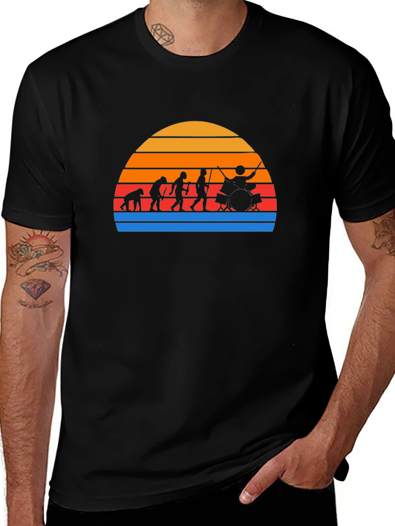 Evolution of Drummer T-Shirt