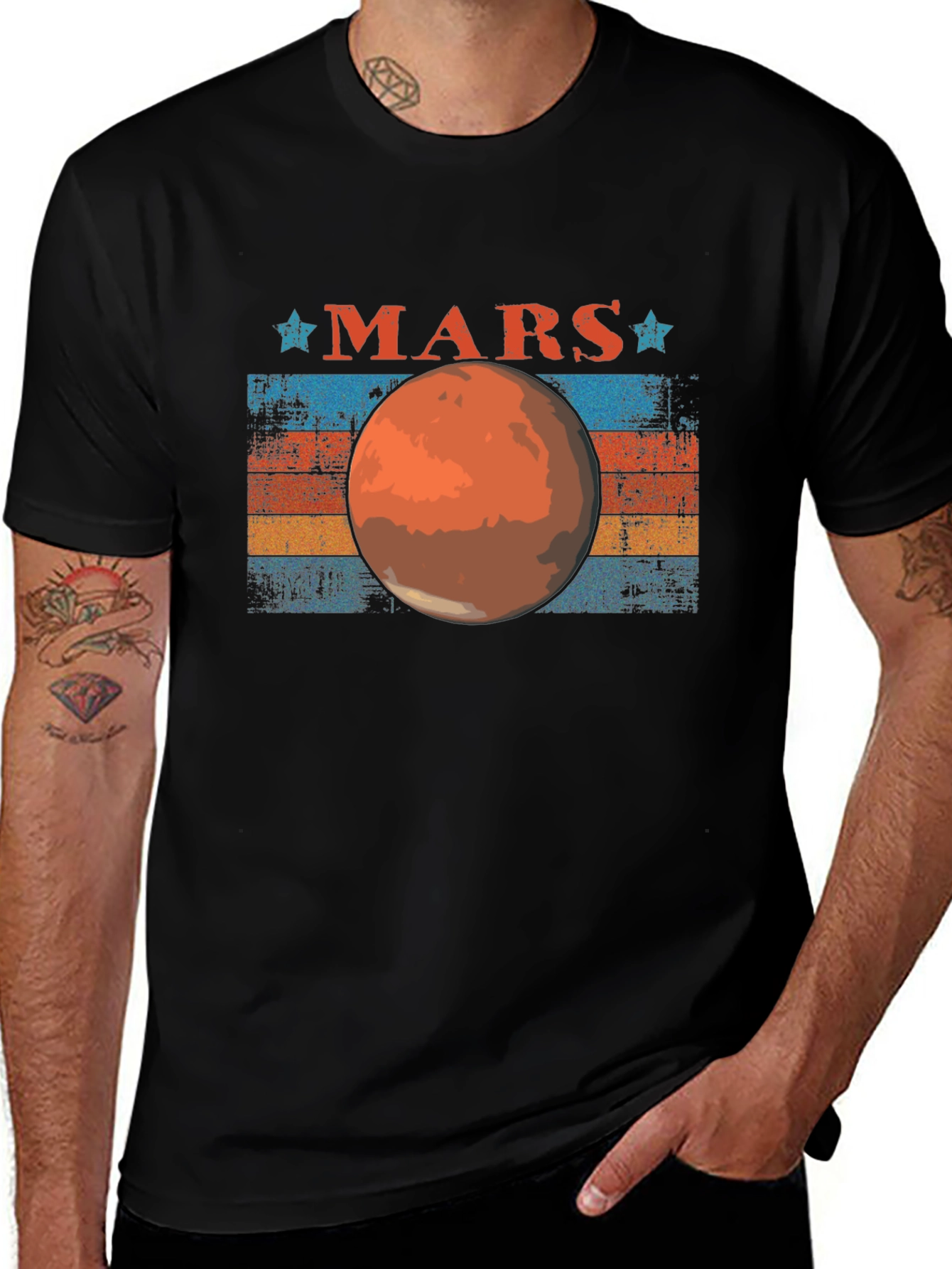 Retro Mars Graphic T-Shirt