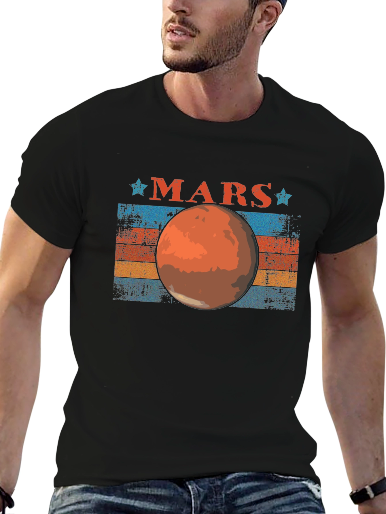 Retro Mars Graphic T-Shirt