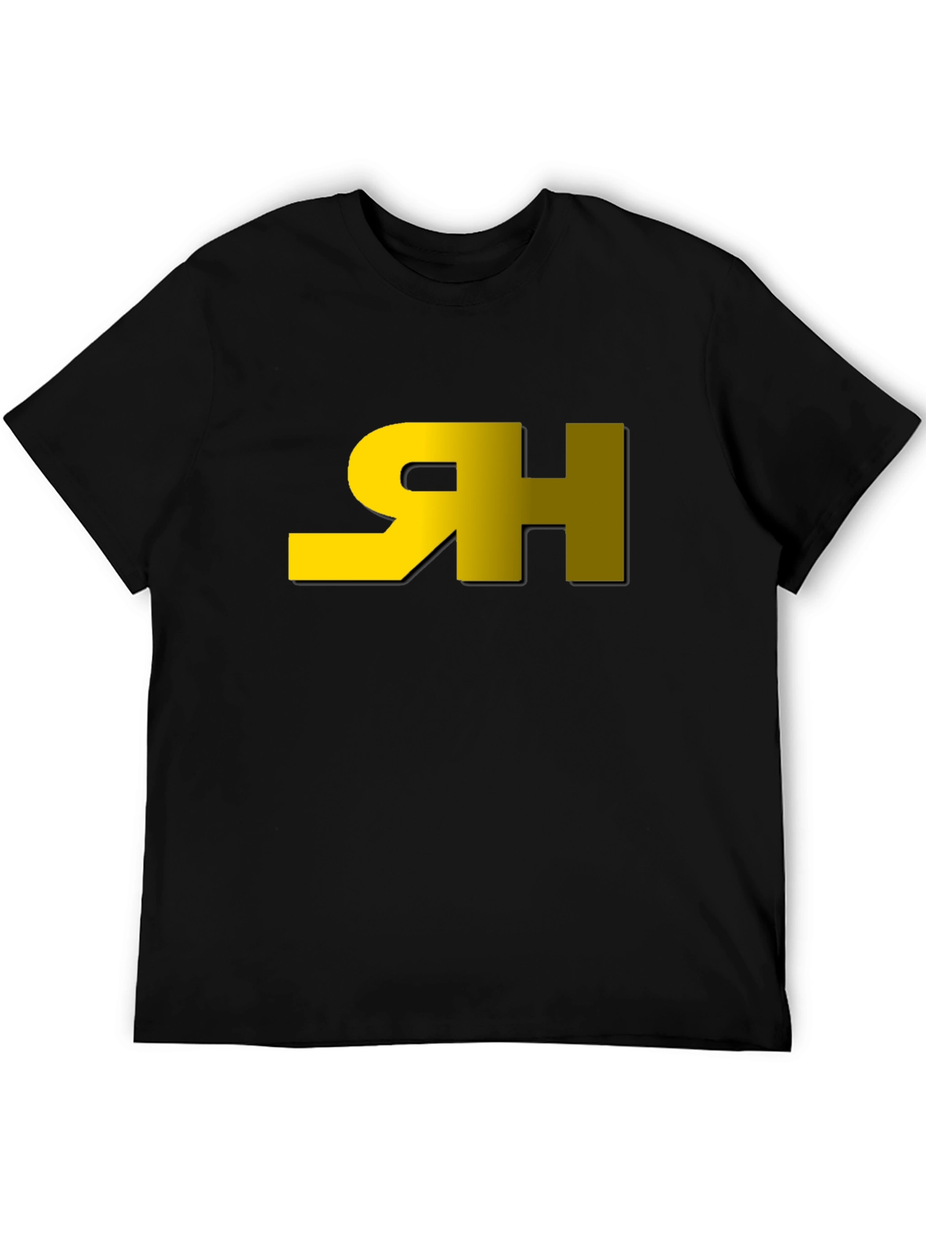 Modern Black Tee with Graphic Logo