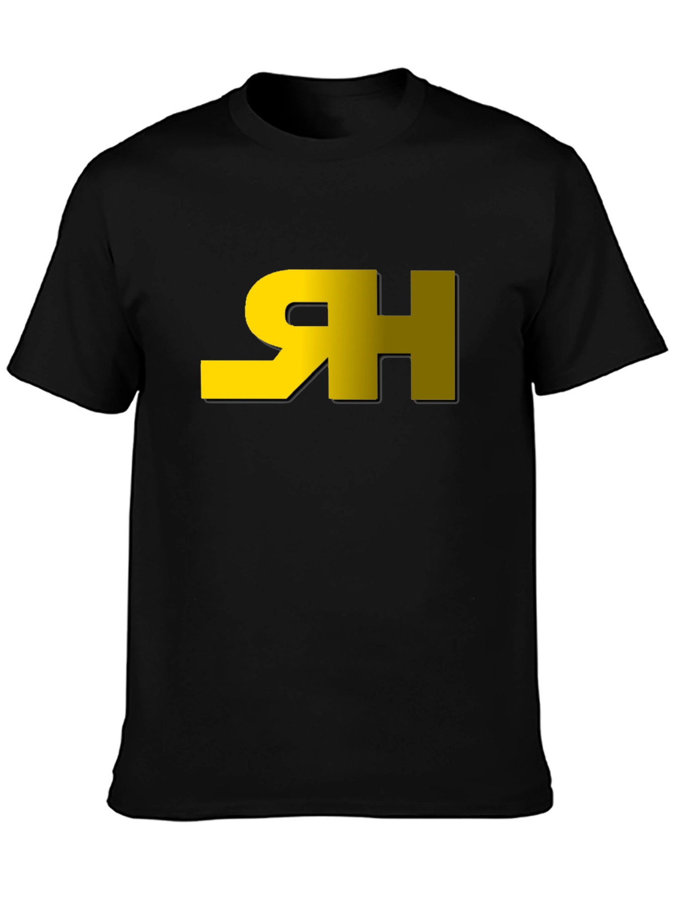 Modern Black Tee with Graphic Logo