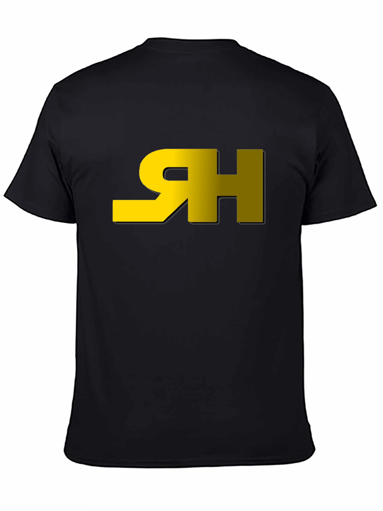 Modern Black Tee with Graphic Logo