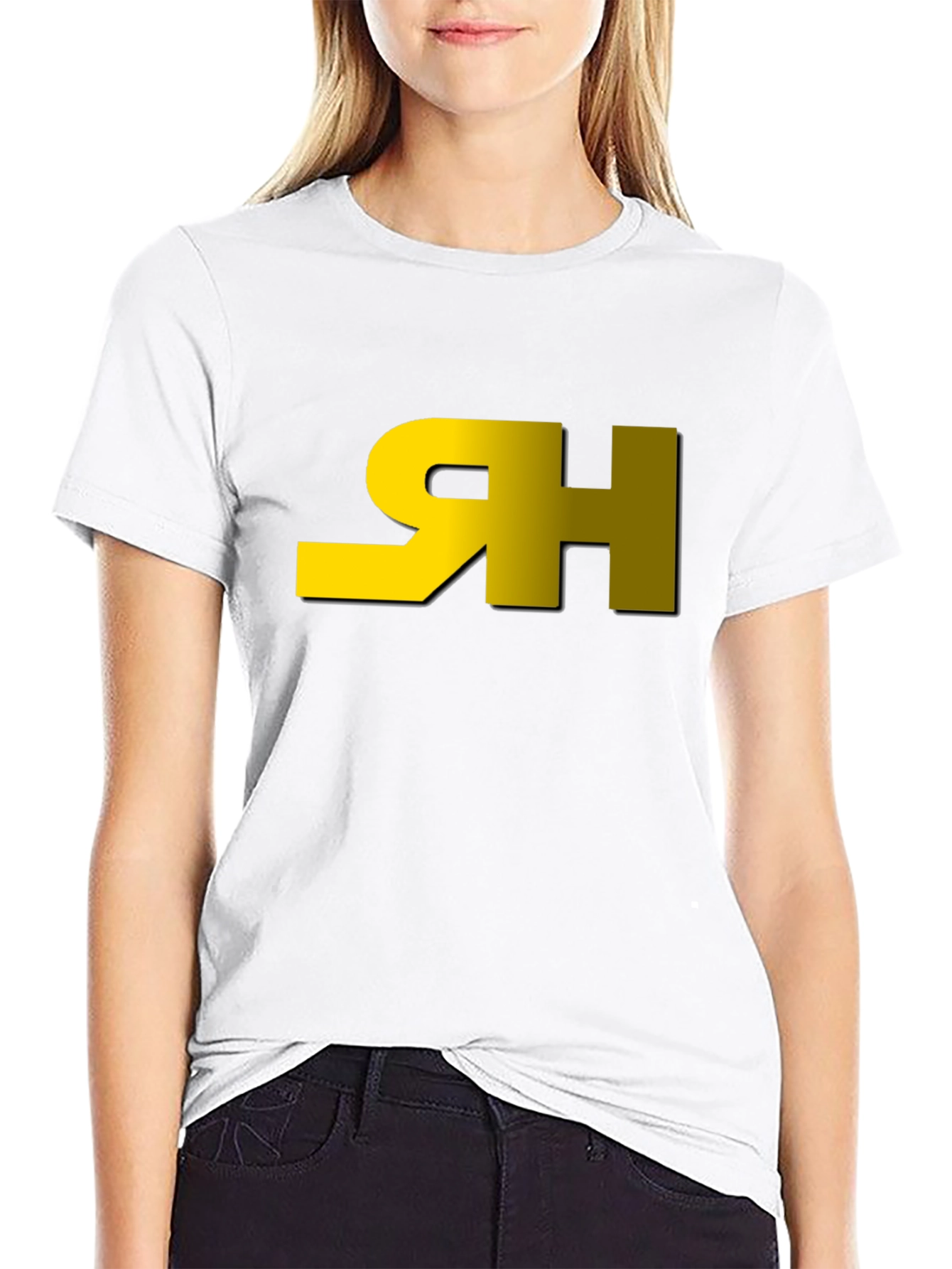 Modern Black Tee with Graphic Logo