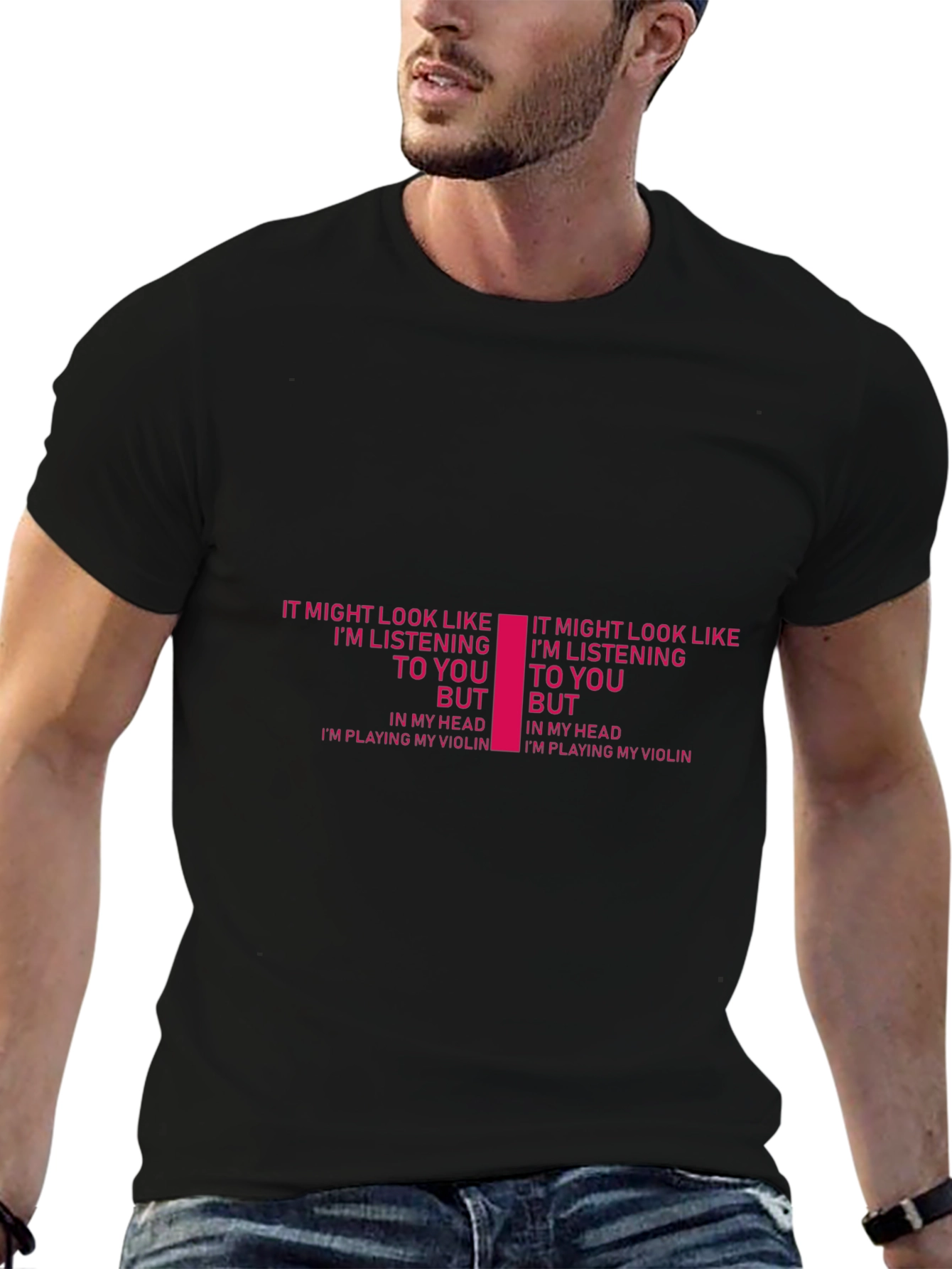 Funny Violinist T-Shirt - Im Playing My Violin Tee