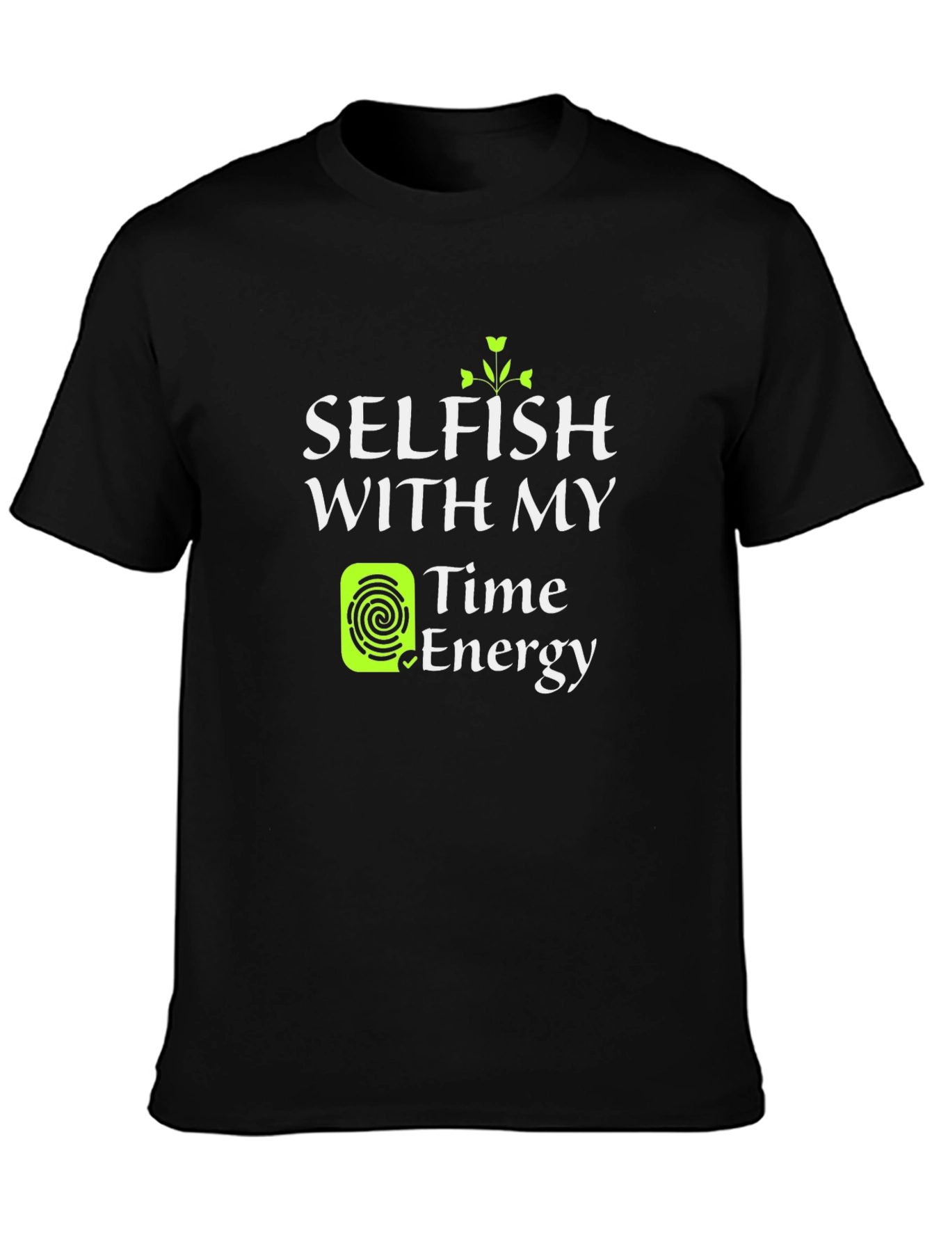 Selfish Time & Energy Black Tee