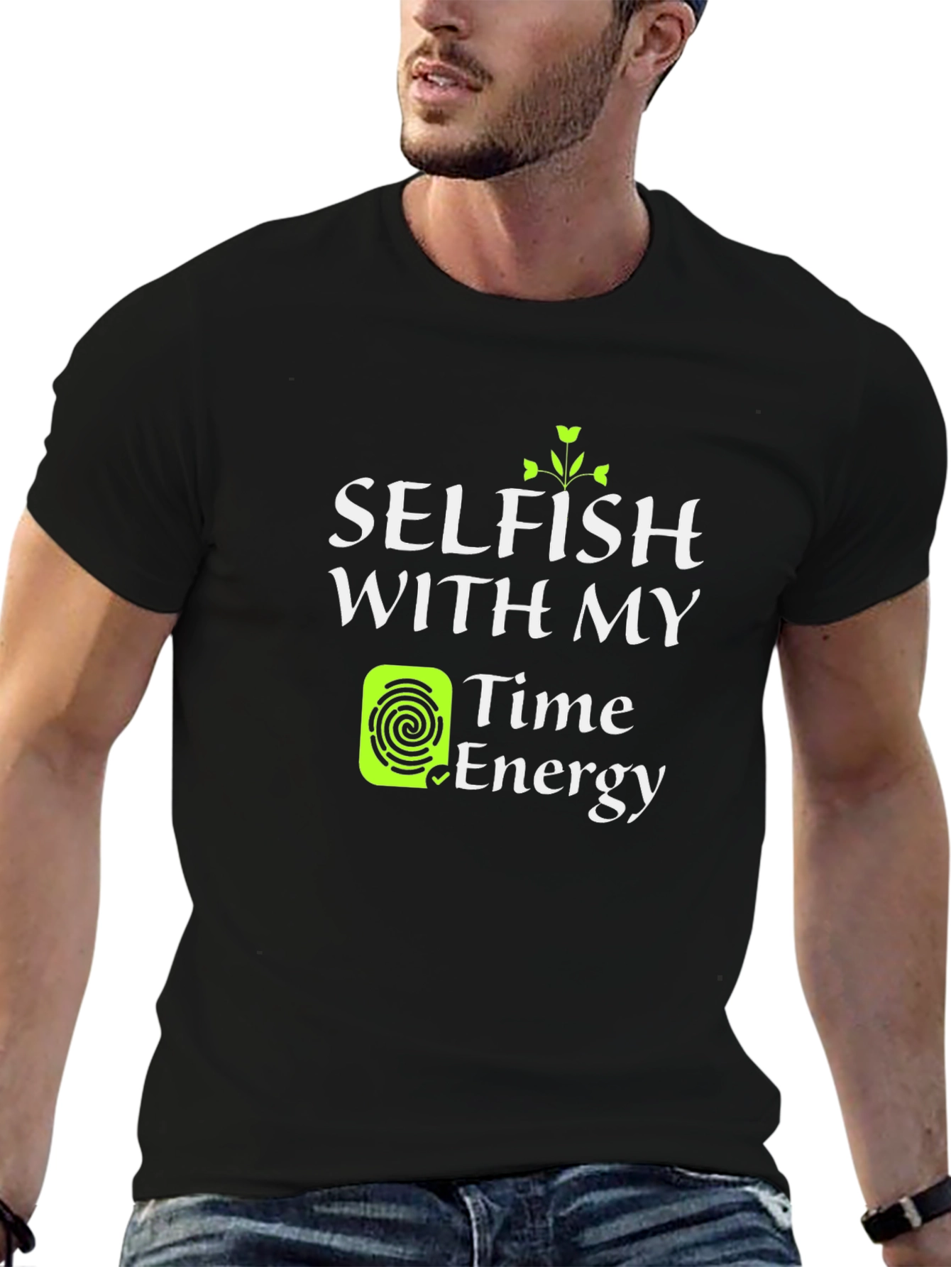 Selfish Time & Energy Black Tee