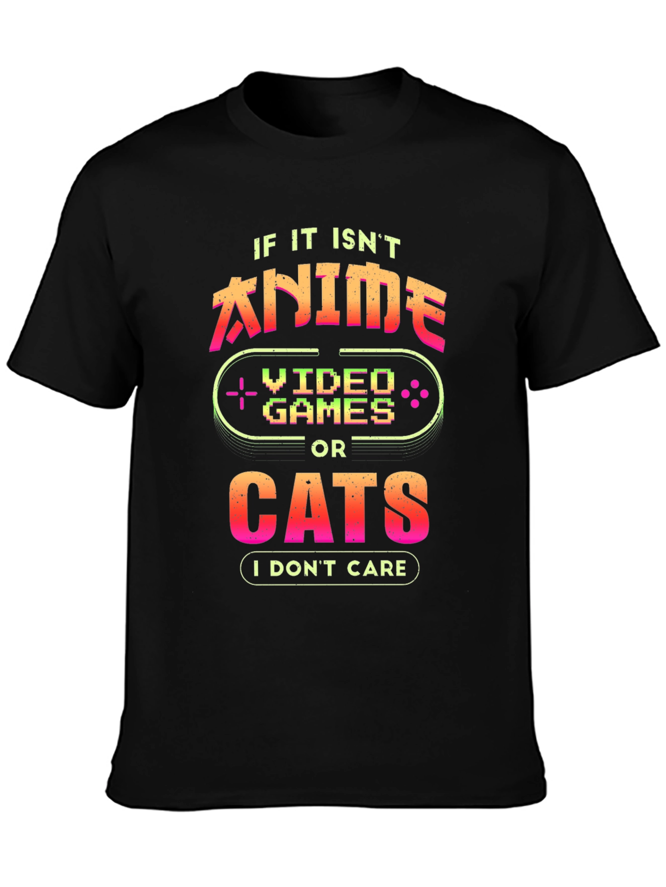 Anime Video Games Cats T-Shirt