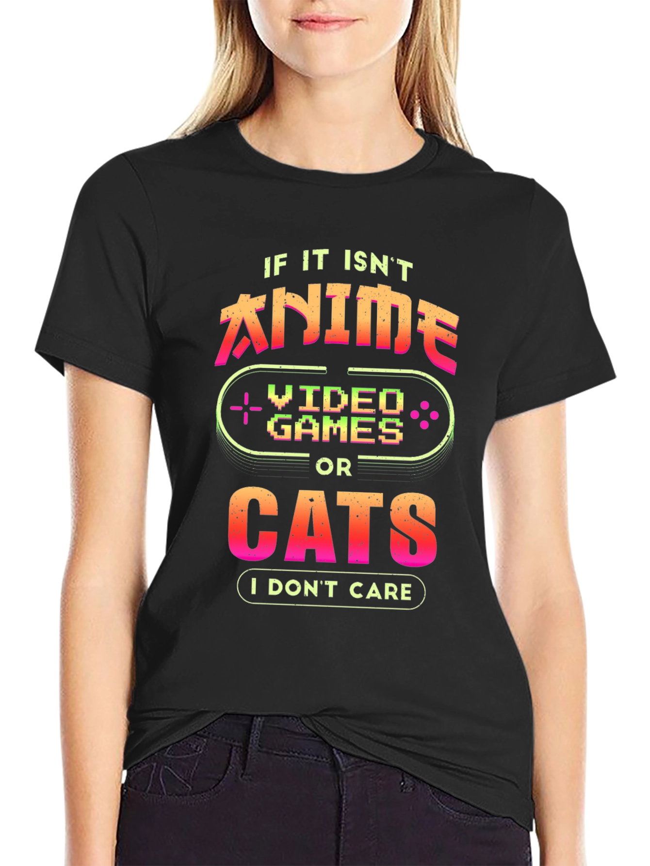 Anime Video Games Cats T-Shirt