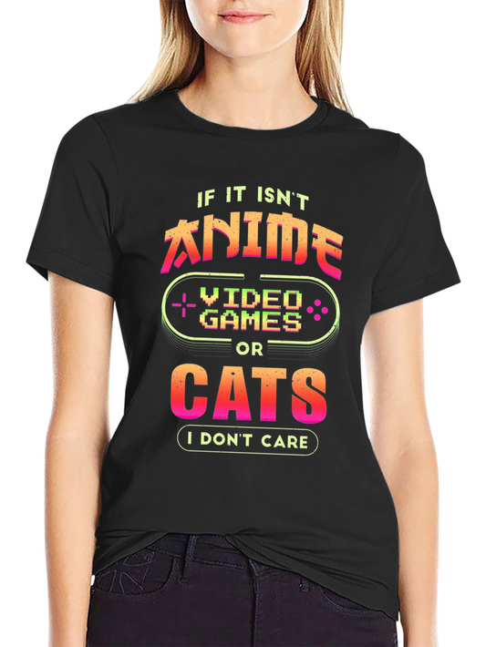 Anime Video Games Cats T-Shirt