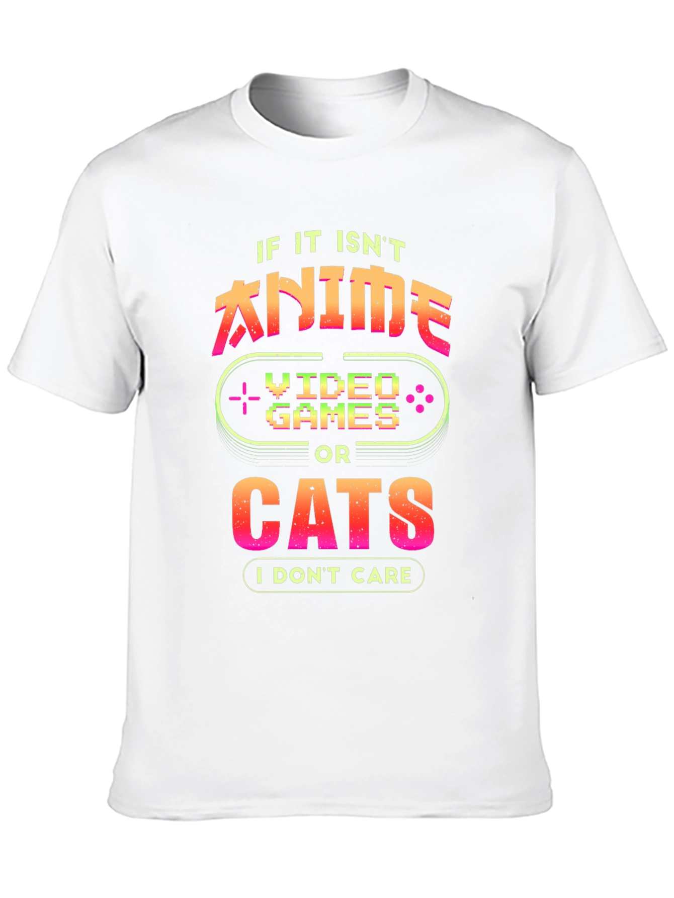Anime Video Games Cats T-Shirt
