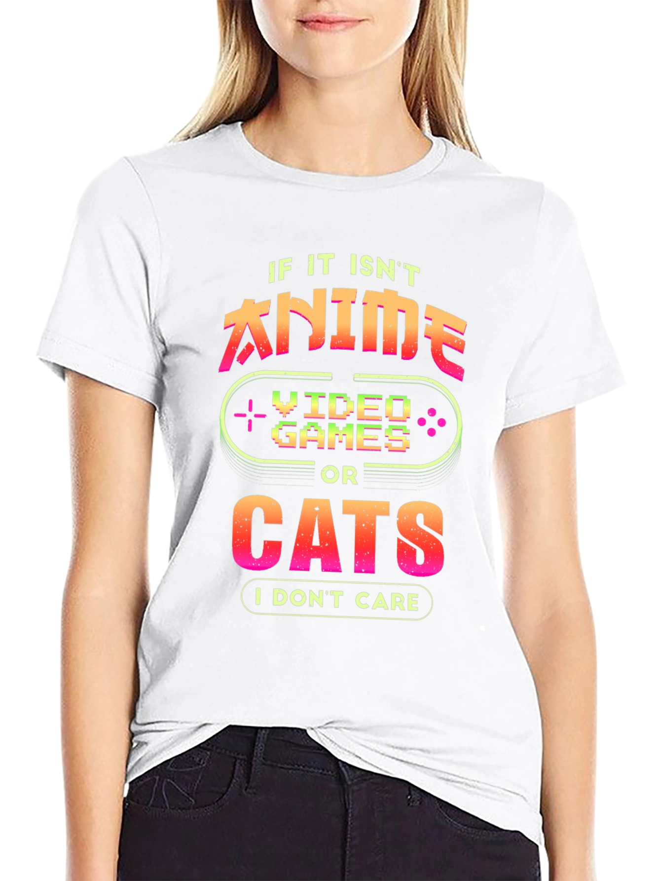 Anime Video Games Cats T-Shirt