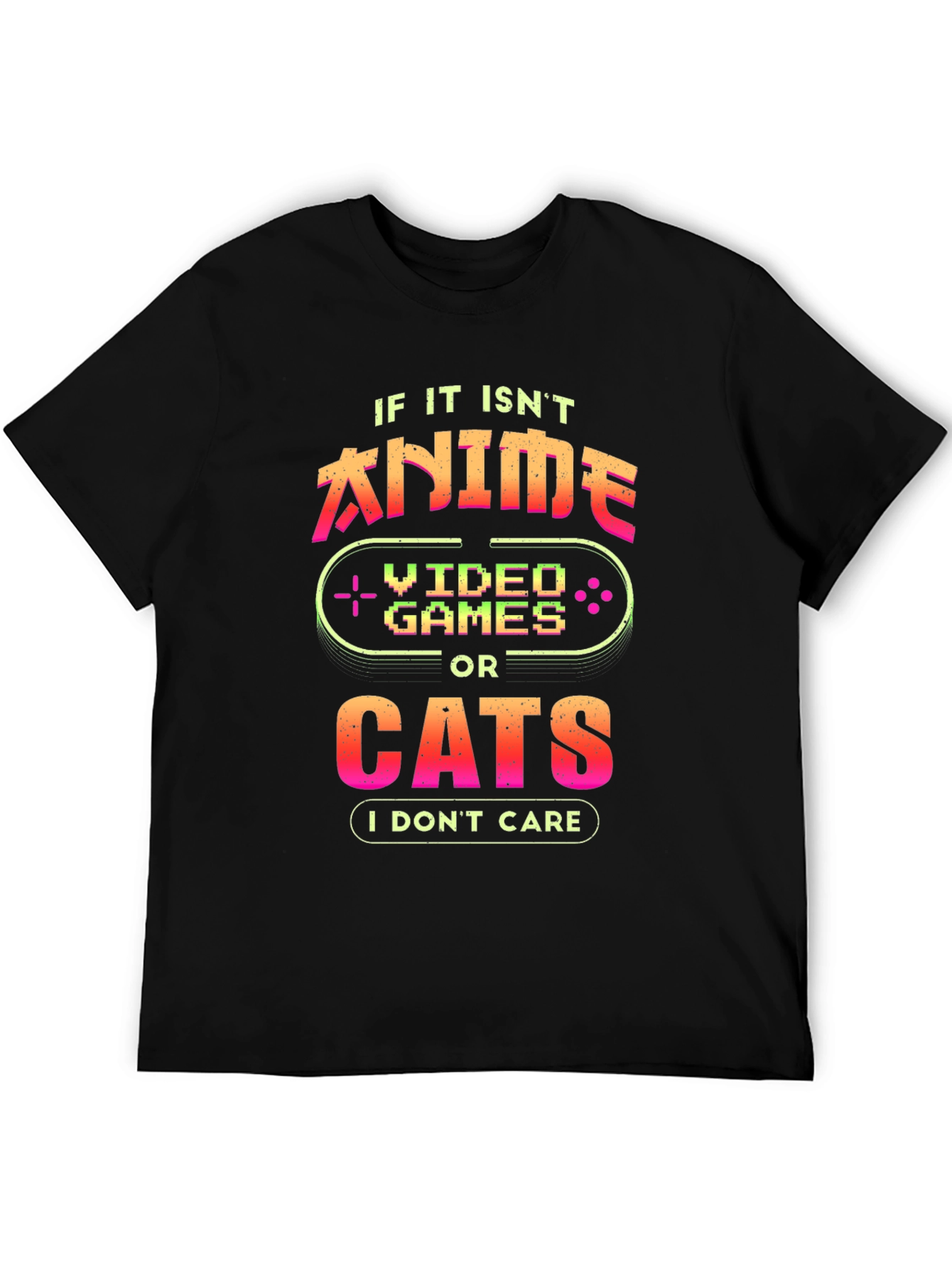 Anime Video Games Cats T-Shirt