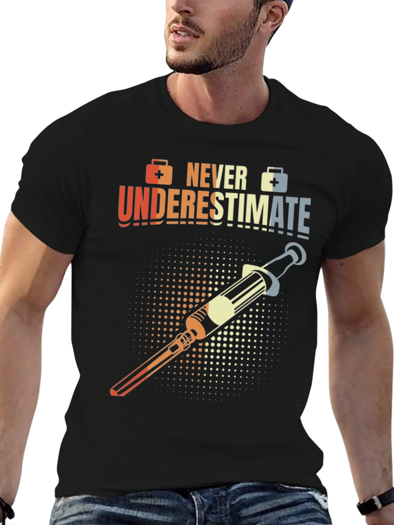 Never Underestimate Nurse T-Shirt