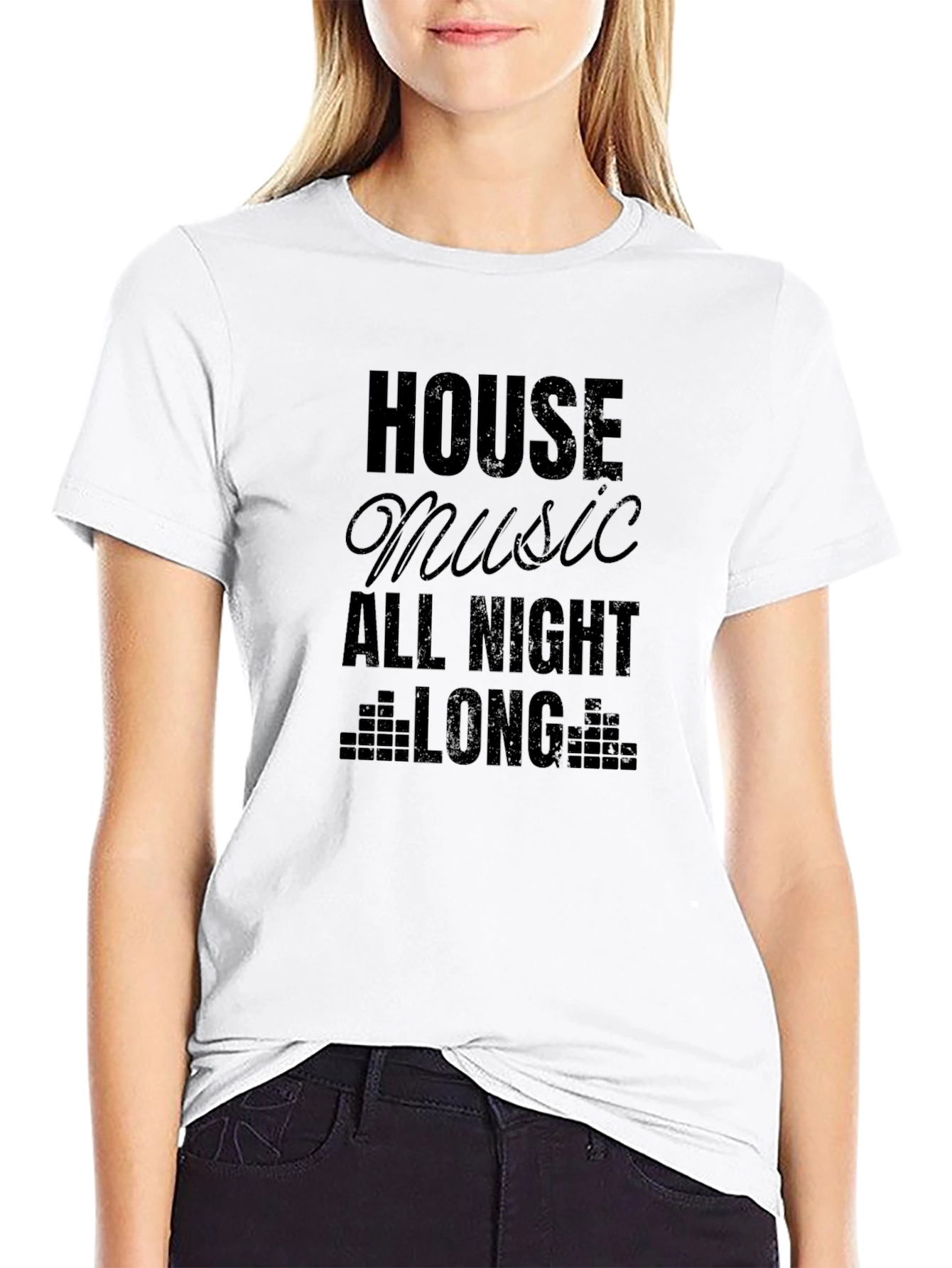 House Music All Night Long Graphic Tee