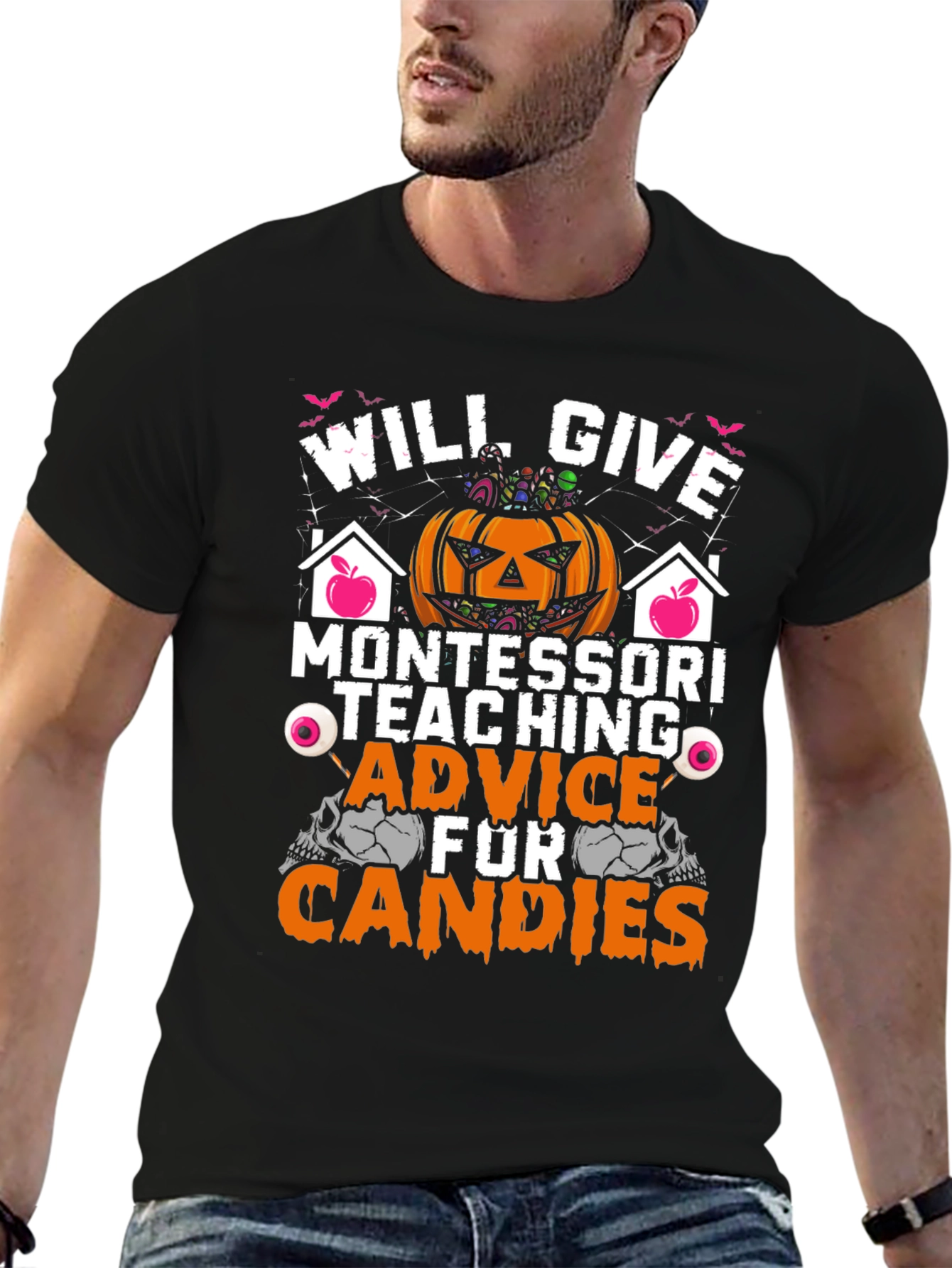Halloween Montessori Teaching Advice for Candies T-Shirt