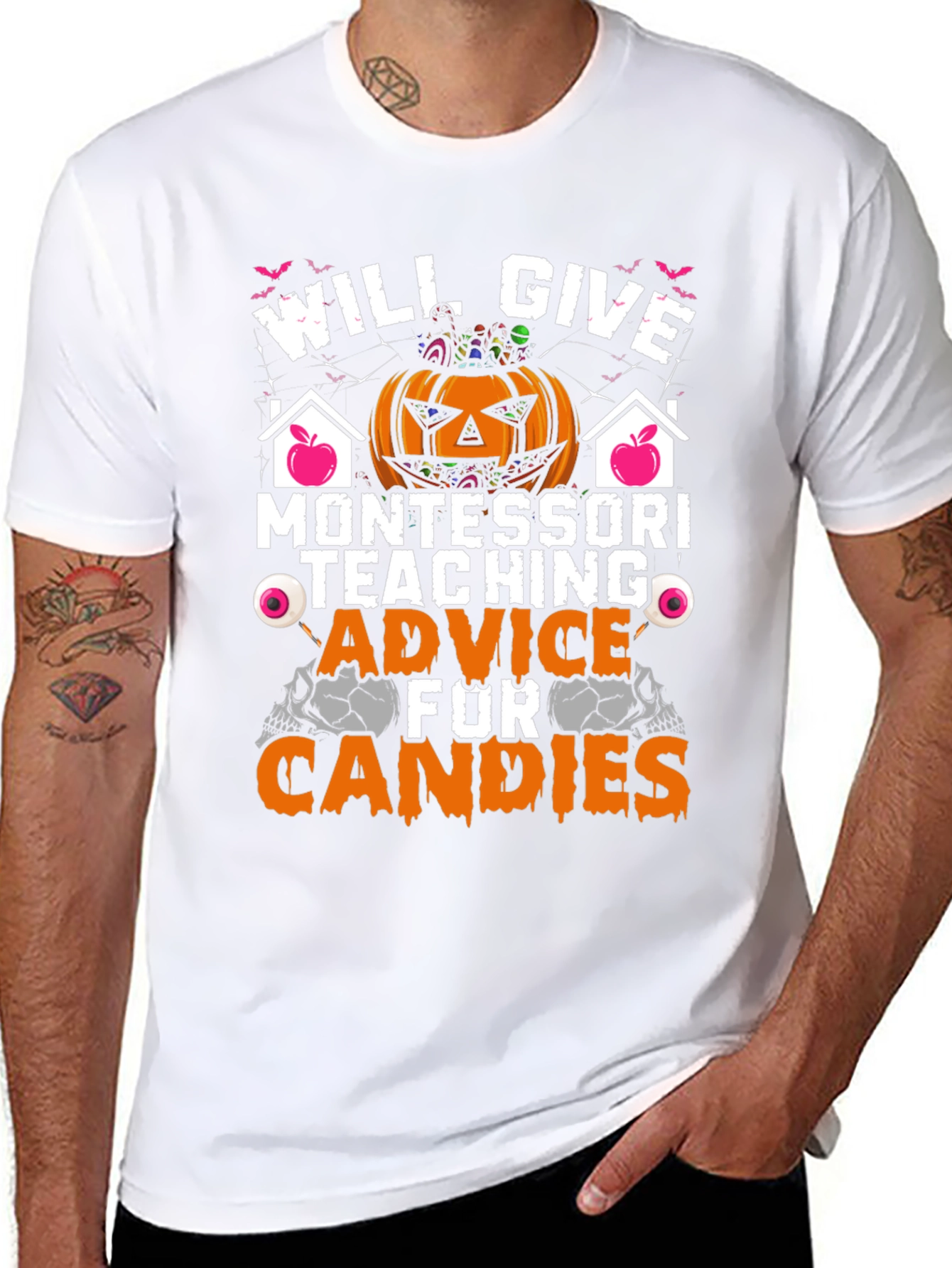 Halloween Montessori Teaching Advice for Candies T-Shirt